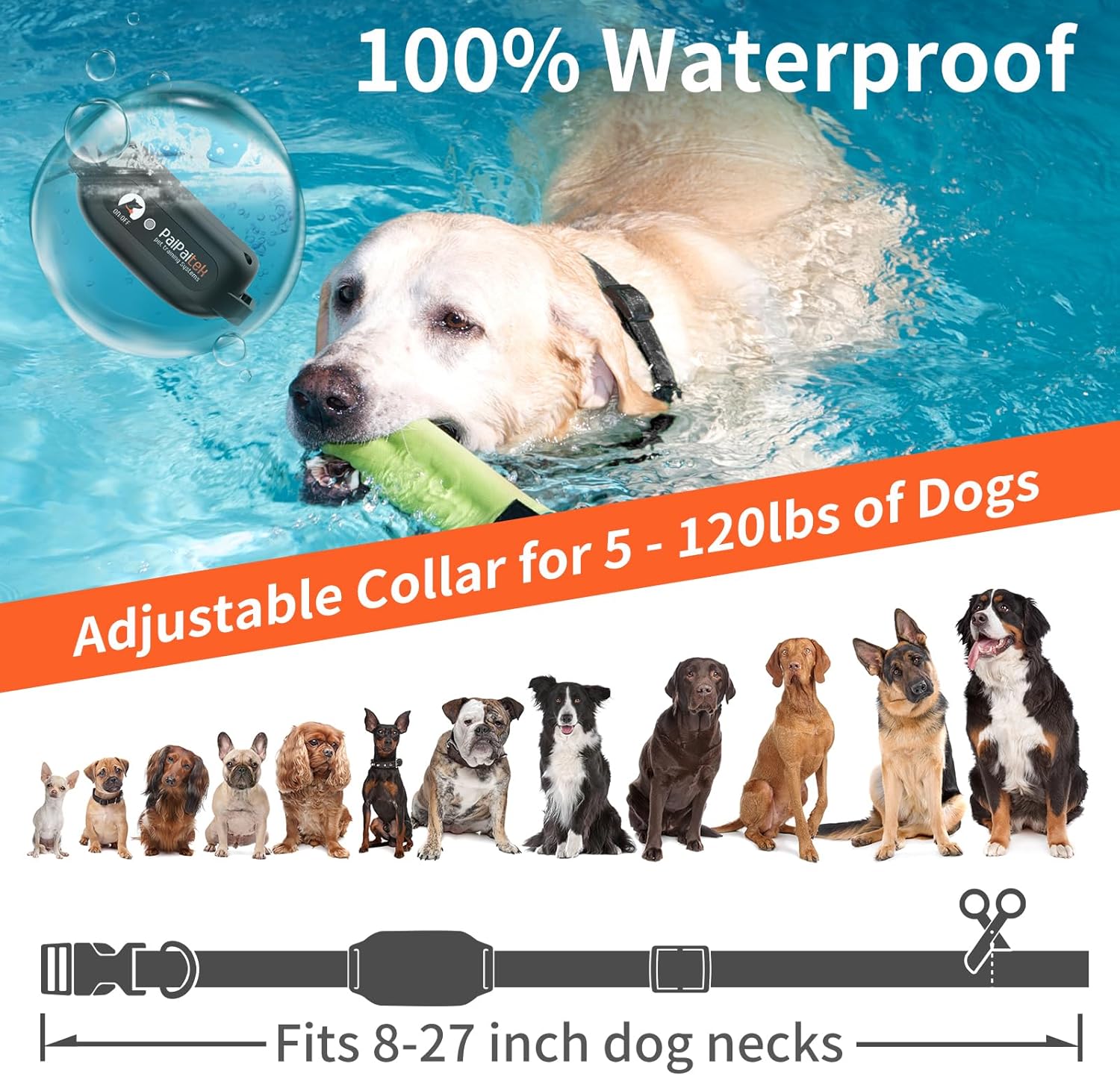 No Shock Dog Training Collar with Remote 3300ft Range, Strong Vibrating Dog Collar Beep and Vibrate Only, Waterproof & Rechargeable Vibration Collar for Small Medium Large Dogs - No Prongs - Image 3