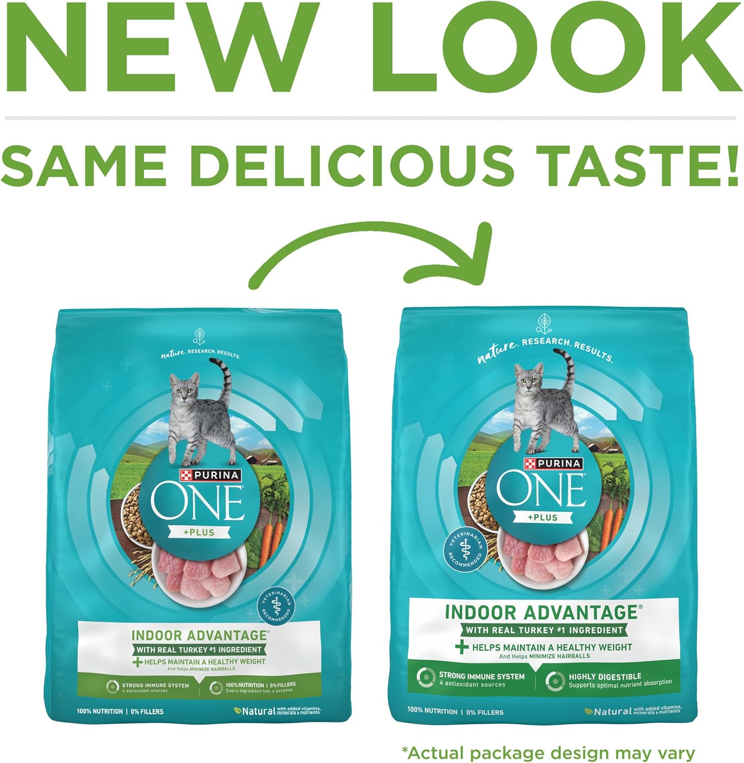 Purina ONE Natural, Low Fat, Weight Control, Indoor Dry Cat Food, +Plus Indoor Advantage - 16 lb. Bag - Image 2