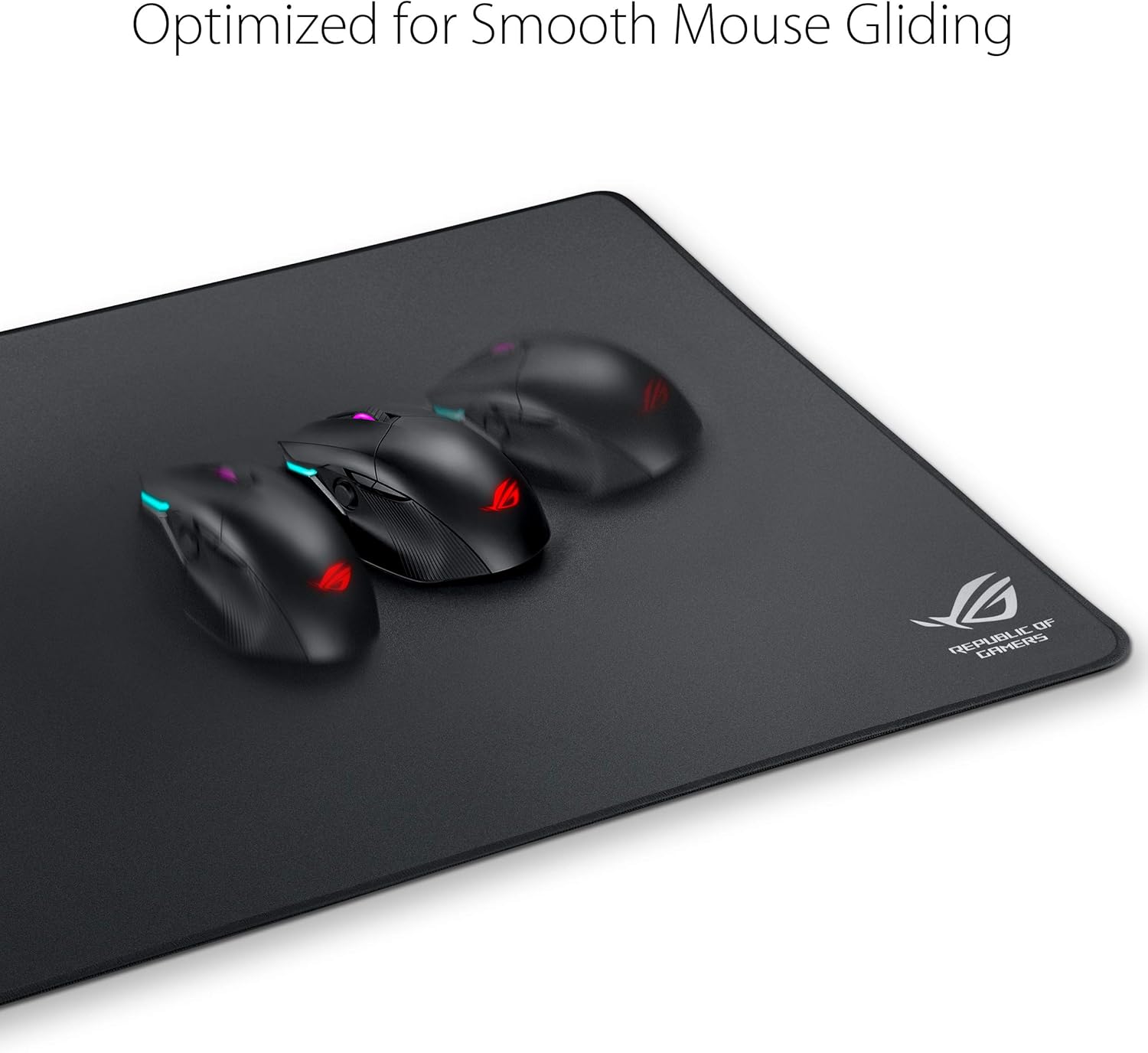 ASUS ROG Sheath BLK Gaming Mouse Pad – 35.4” x 17.3", Extra-Large Surface, Ultra-Smooth for Precise Mouse Control, Anti-Fray Stitched Edges, Non-Slip Base - Black/Gray - Image 2