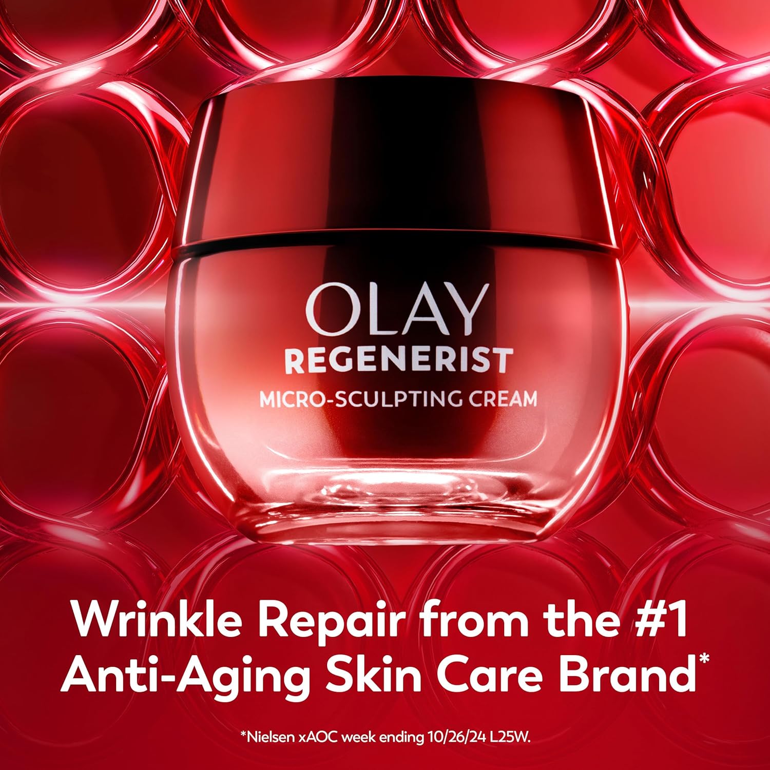 Olay Face Moisturizer, Regenerist Micro-Sculpting Facial Cream for Women - Anti-Aging, Anti-Wrinkle, Firming Skin Care - Triple Collagen Cream, Peptide Moisturizer, Hyaluronic Acid, Niacinamide, 1.7oz - Image 10