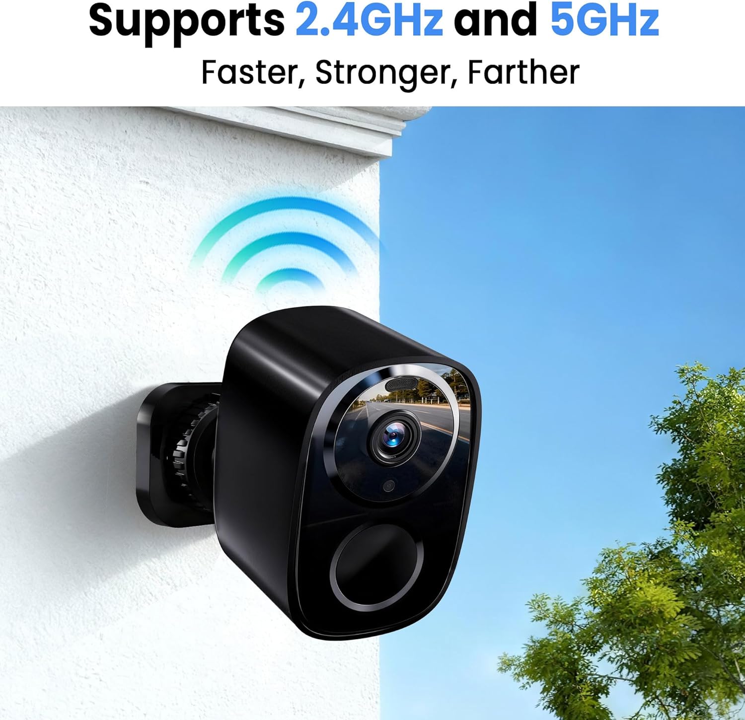 2026 Enhanced 2K UHD Security Cameras Wireless Outdoor – Free Cloud & SD Storage, Dual-Band WiFi 2.4G/5G, Full-Color Night Vision, 6-Month Battery, Motion Alerts, IP66 Weatherproof, 2-Way Talk - Image 5