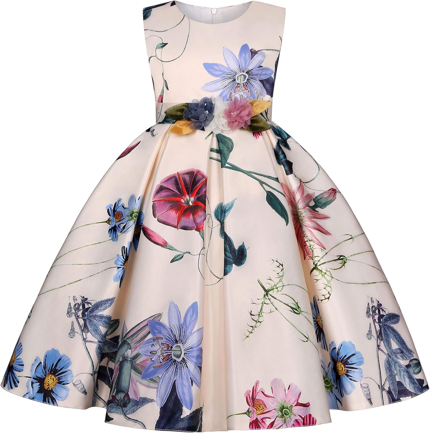 Princess Bow Design Girls Dress Girls Party Suitable for Aged 2-14