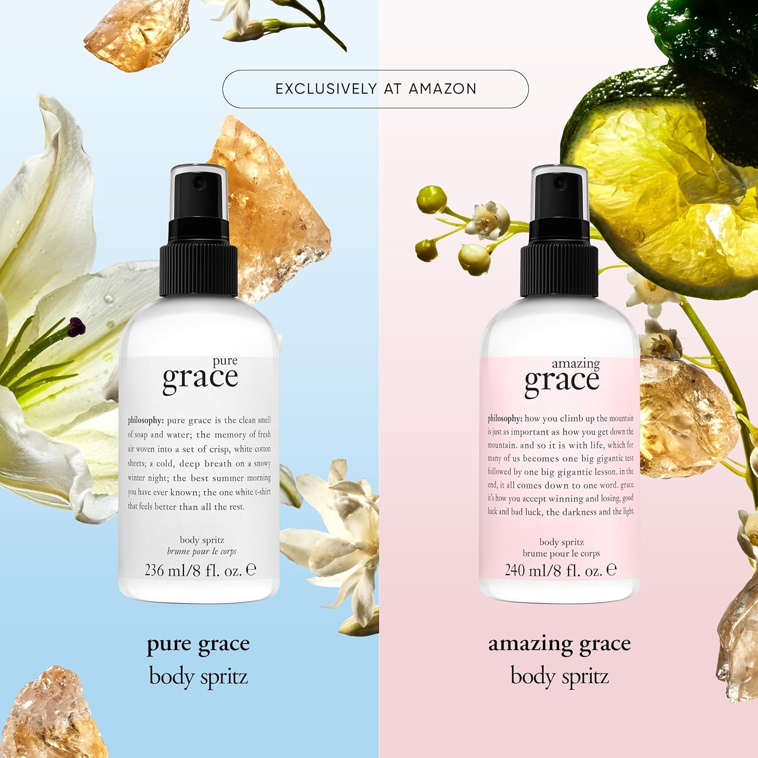 philosophy pure grace body spray - crisp & clean women's scent - with notes of water lily, leafy greens & musk - luxury body spritz for women - long lasting fragrance - 8 fl oz. - Image 4