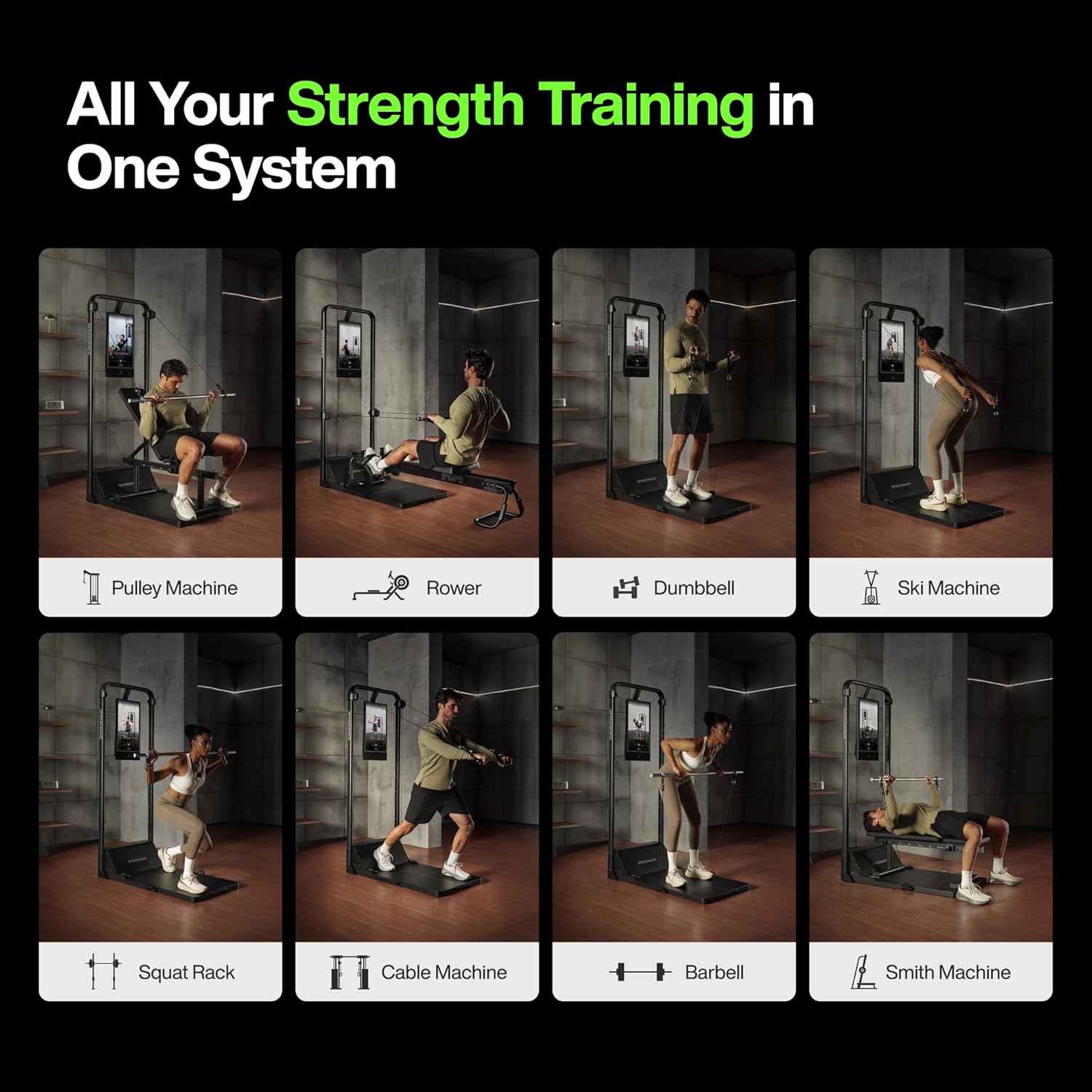 Speediance Smart Home Gym, Multi-Functional Gym Machine for Full Body Strength Training, All-in-one Gym Equipment, Digital Weight System, Workout Station, Squat Rack, Gym Monster 2 - Image 6