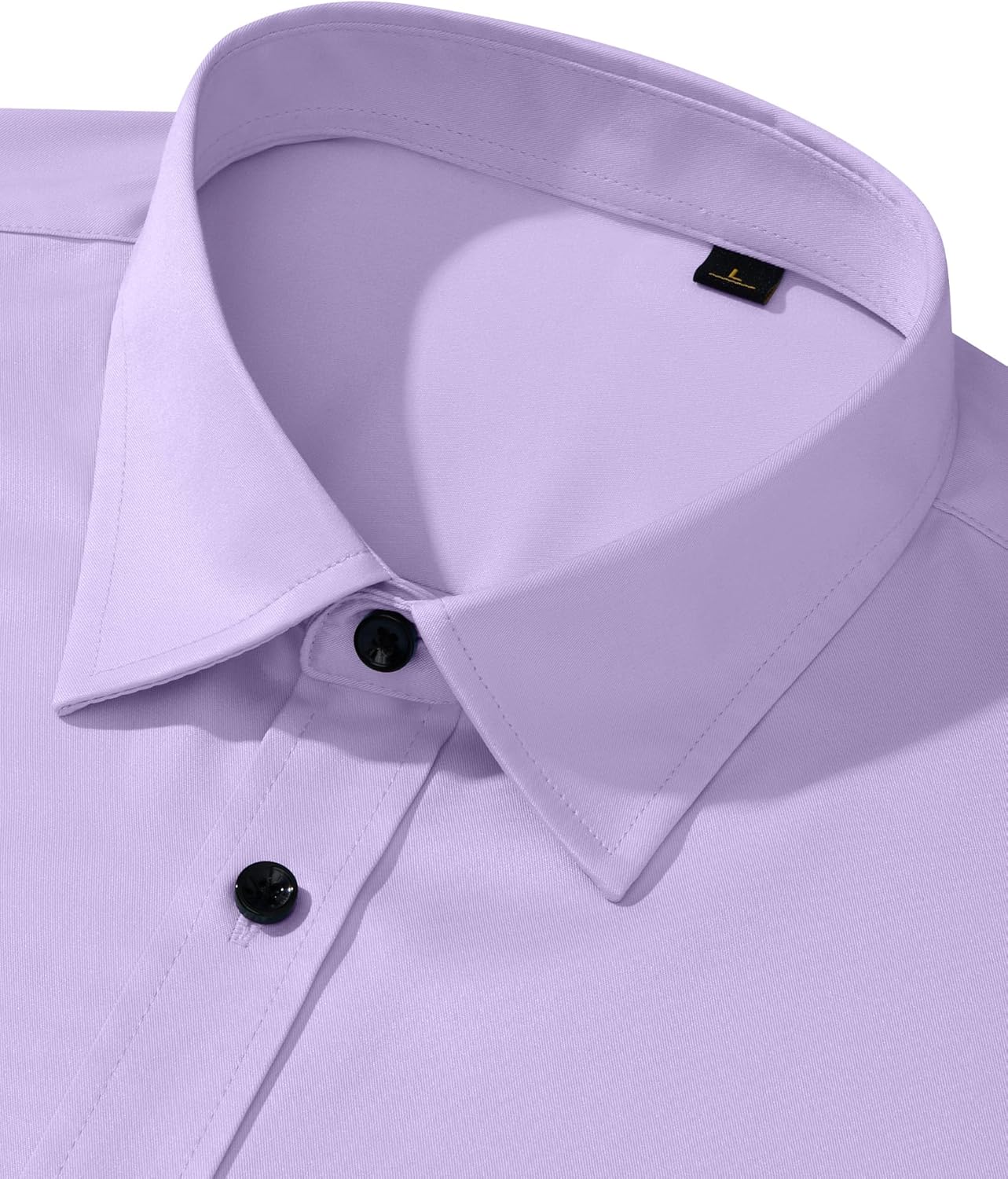 Alimens & Gentle Men's Dress Shirts Long Sleeve Wrinkle Free Stretch Business Casual Wedding Button Down Shirt - Image 3