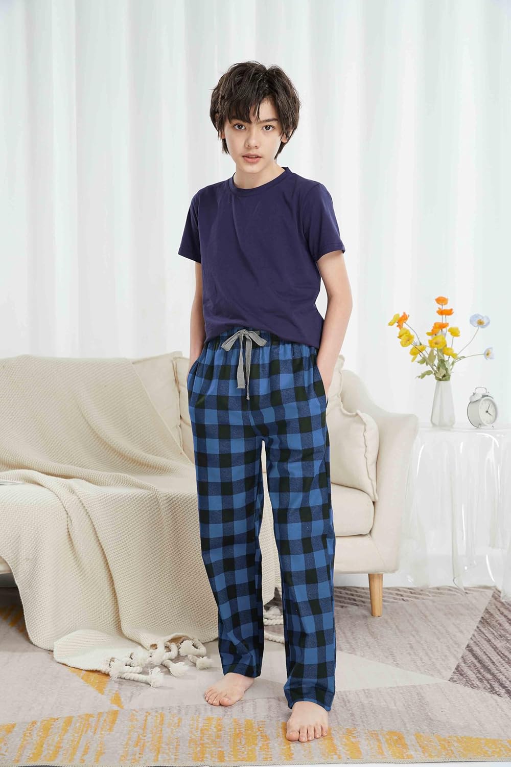 HiddenValor Big Boys Cotton Pajama Lounge Pants With Pockets - Image 7