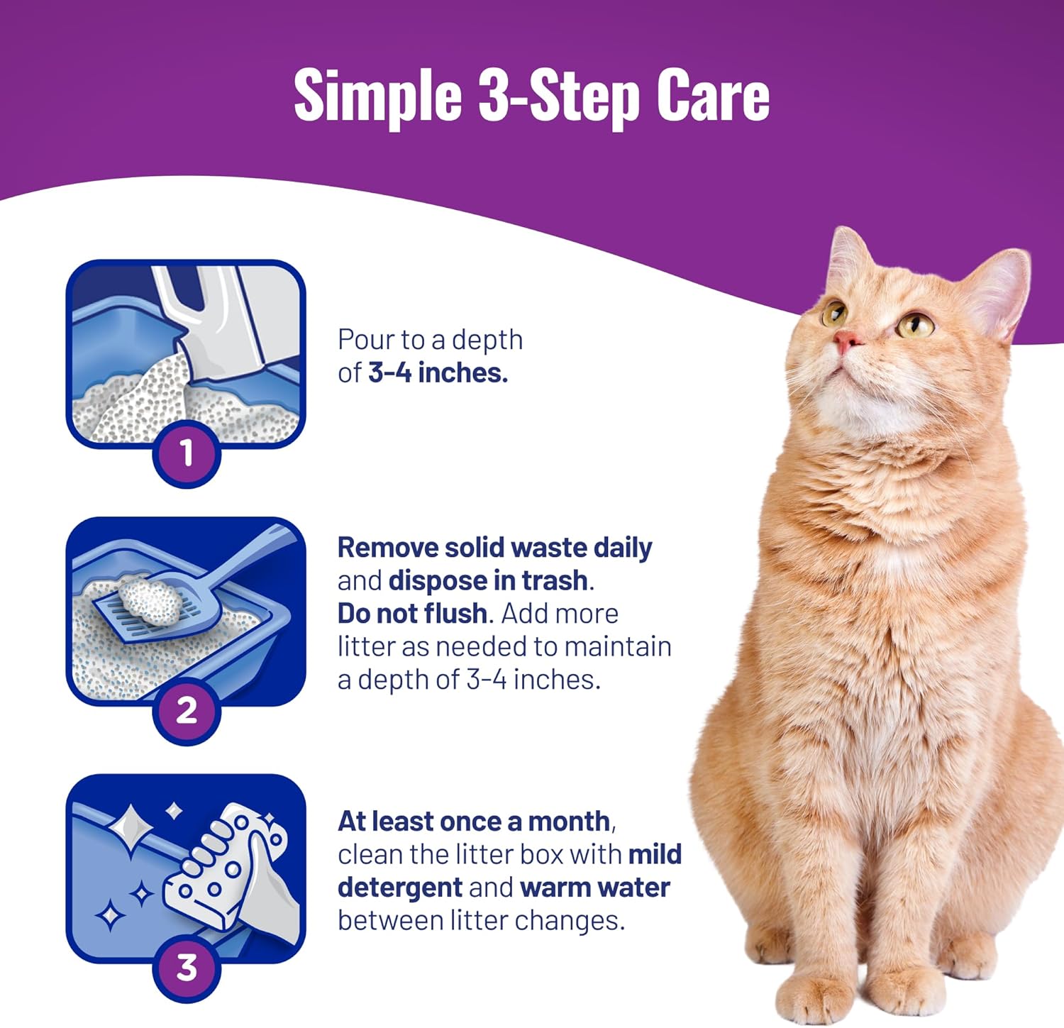 Cat's Pride Max Power: Total Odor Control - Up to 10 Days of Powerful Odor Control - Strong Clumping - 99% Dust Free - Multi-Cat Litter, Scented, 15 Pounds - Image 7