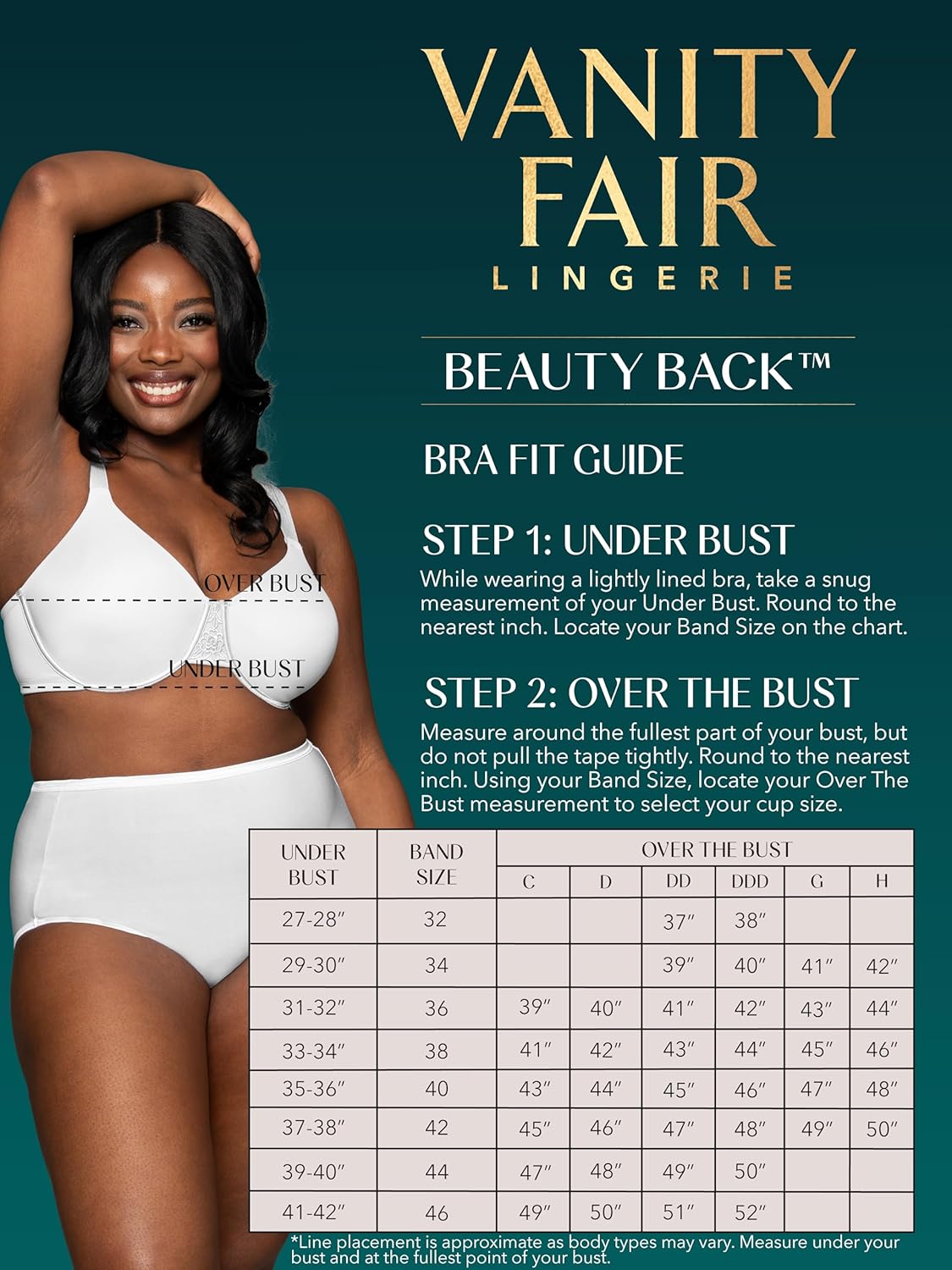 Vanity Fair Women's Beauty Back Smoothing Minimizer Bra, Minimizes Bust Line up to 1.5", Non Padded Cups up to H - Image 5