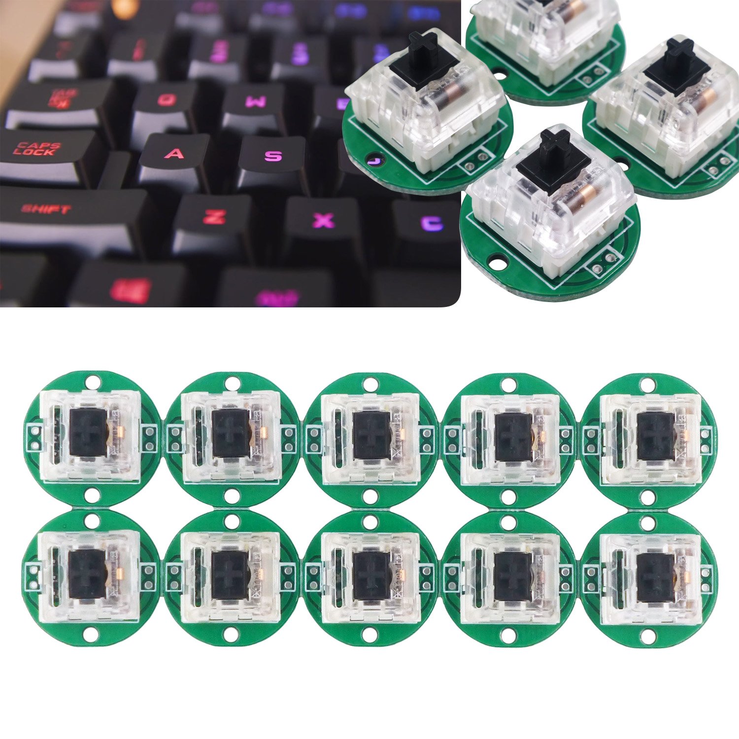 SJ@JX Arcade Game DIY Kit 2 Player Zero Delay USB Encoder Button Joystick Controller for Retro Raspberry MAME Jamma NES PC Windows - Image 6