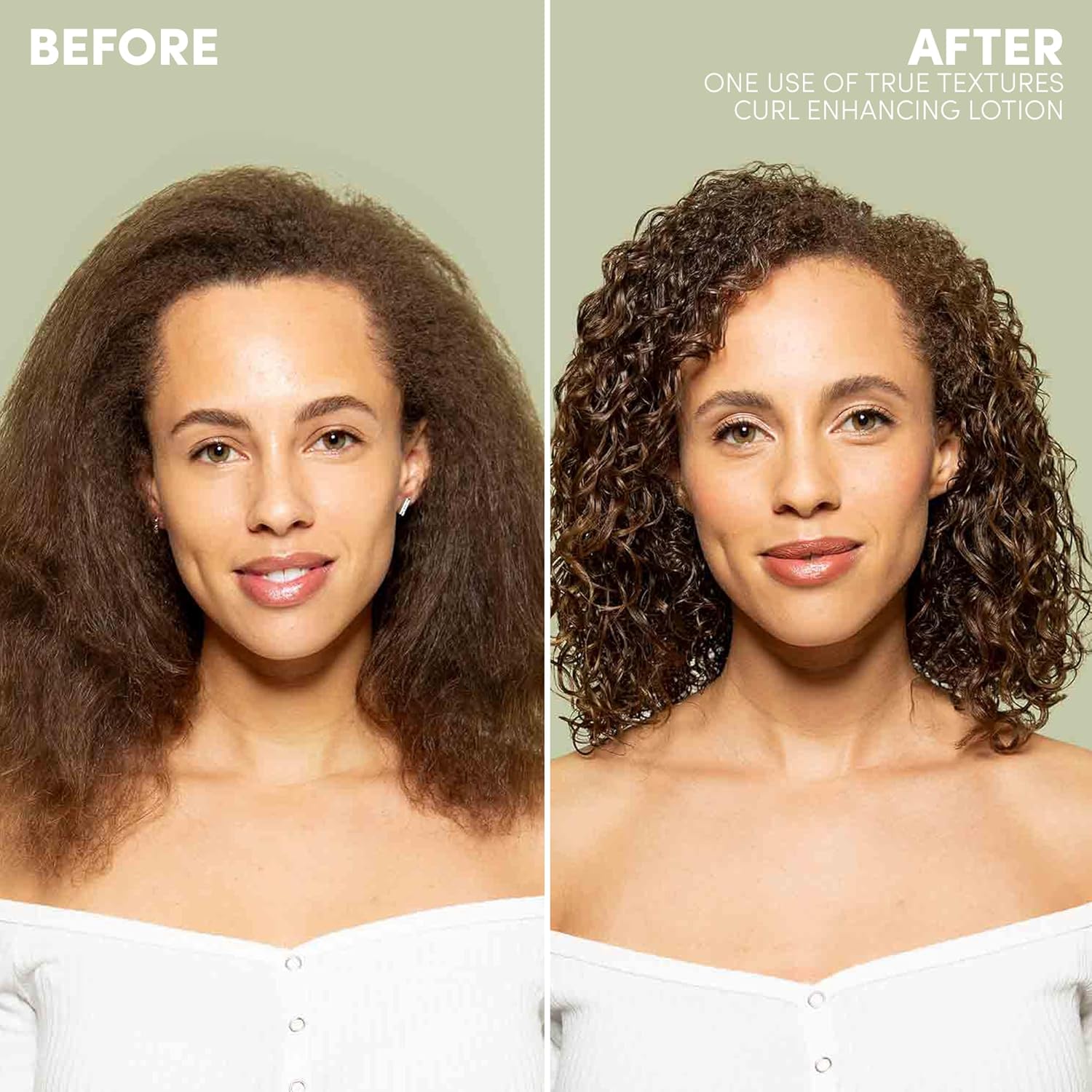 Mizani True Textures Curl Enhancing Lotion - Leave In Curl Cream for Curly Hair with Coconut Oil & Olive Oil, Frizz Control, Adds Hair Shine, No Drying Alcohols, Paraben-Free - Image 3