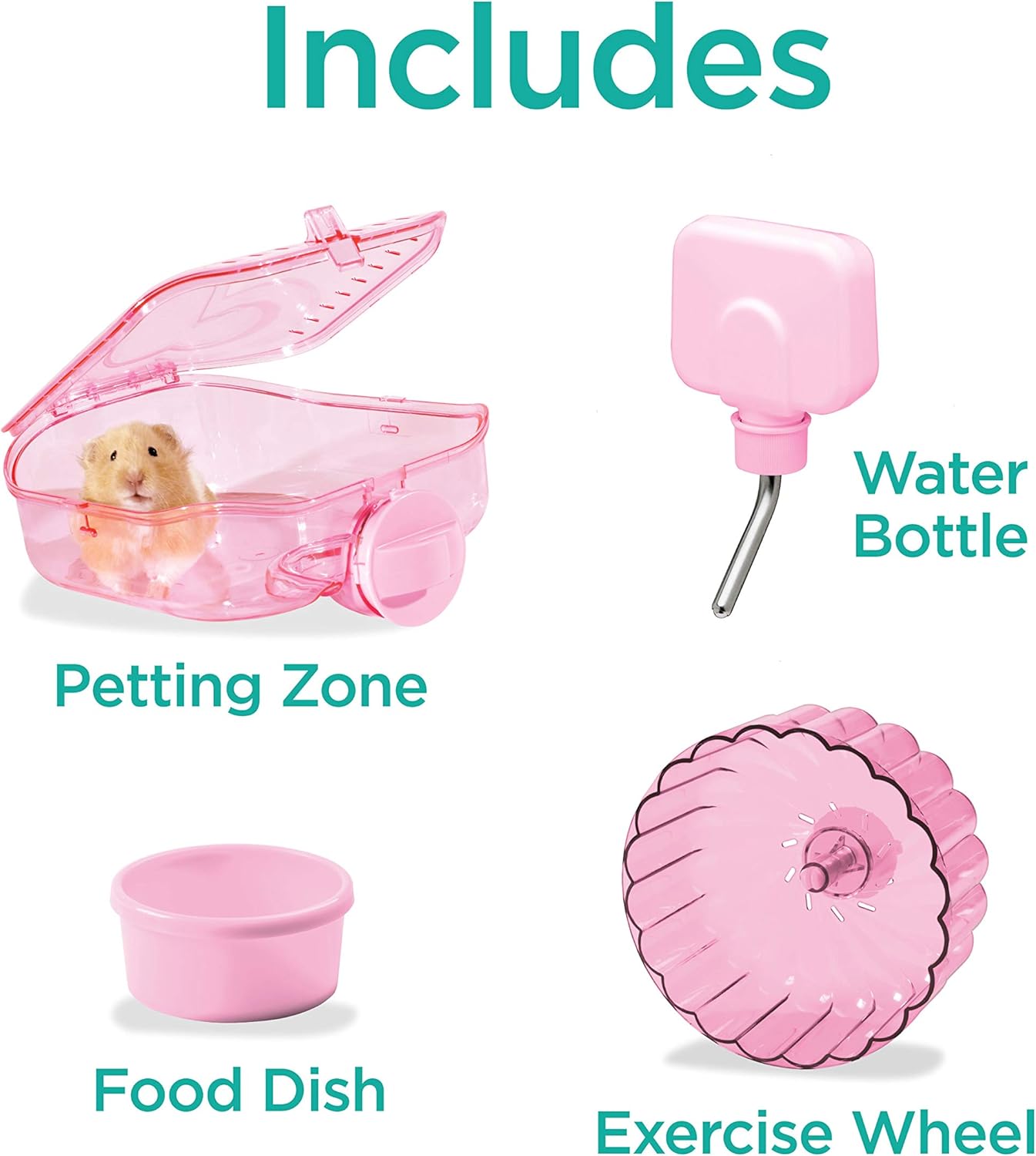 Kaytee CritterTrail Pink Habitat for Pet Mice, Dwarf Hamsters, Hamsters or Gerbils - Image 3