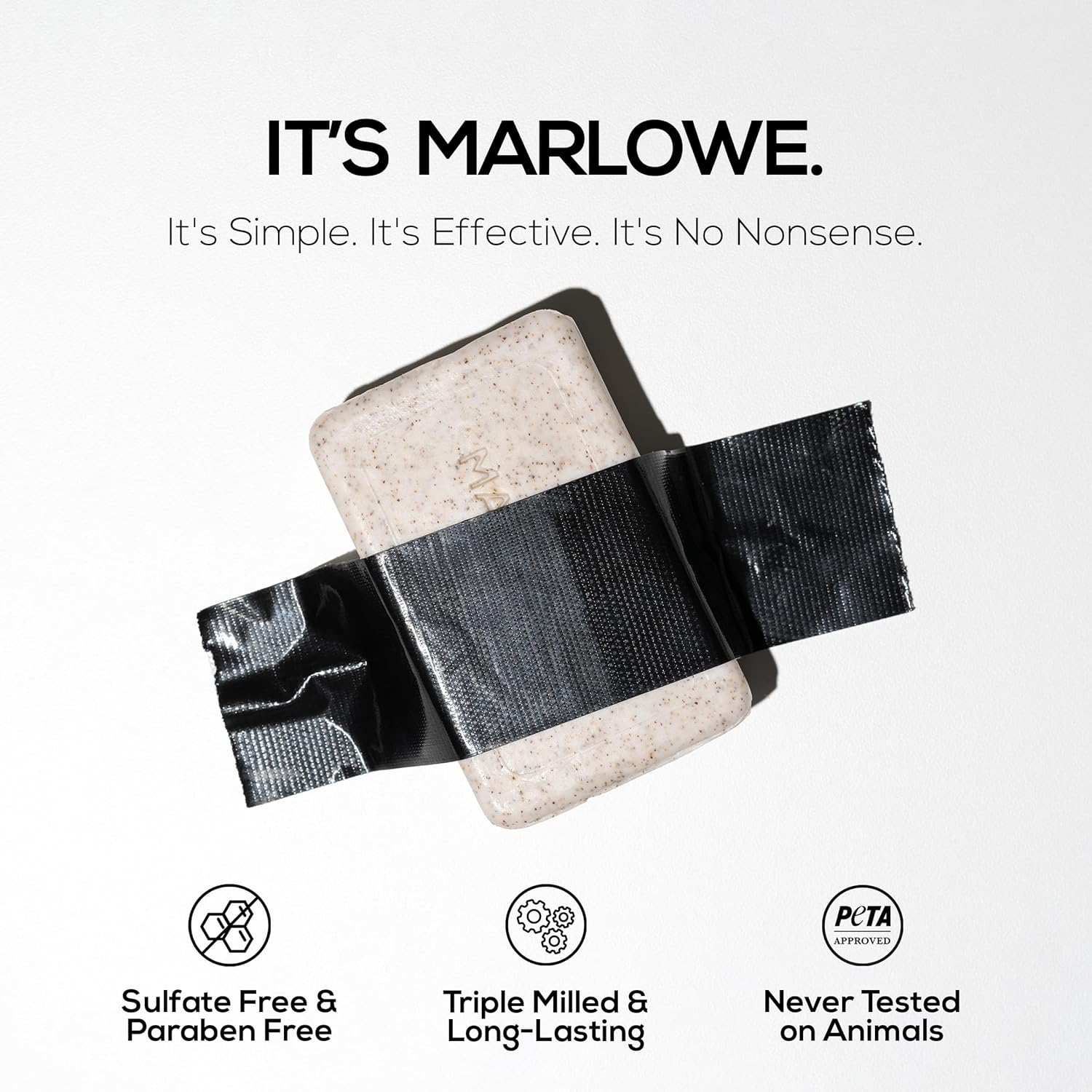 MARLOWE. No. 102 Body Scrub Soap 7 oz, Oud Wood, Exfoliating Soap Bar with Shea Butter, Olive Oil & Green Tea Extracts, Cleanses, Smooths & Revitalizes Skin, Earthy & Smoky Scent - Image 4