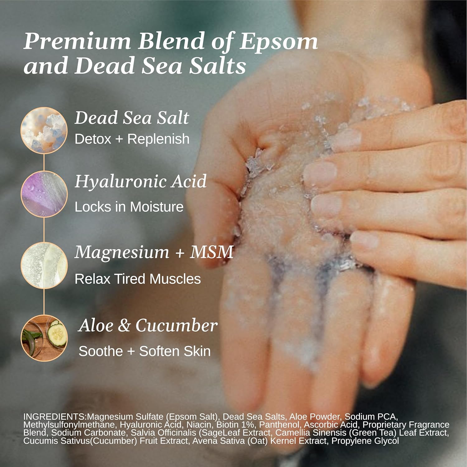 Relax Spa & Bath, Epsom & Dead Sea Salts, Aromatherapy Bath Salts for Hot Tub, Bath, or Spa, Infused with Magnesium, Recover Athletic Soak Therapy - Image 2