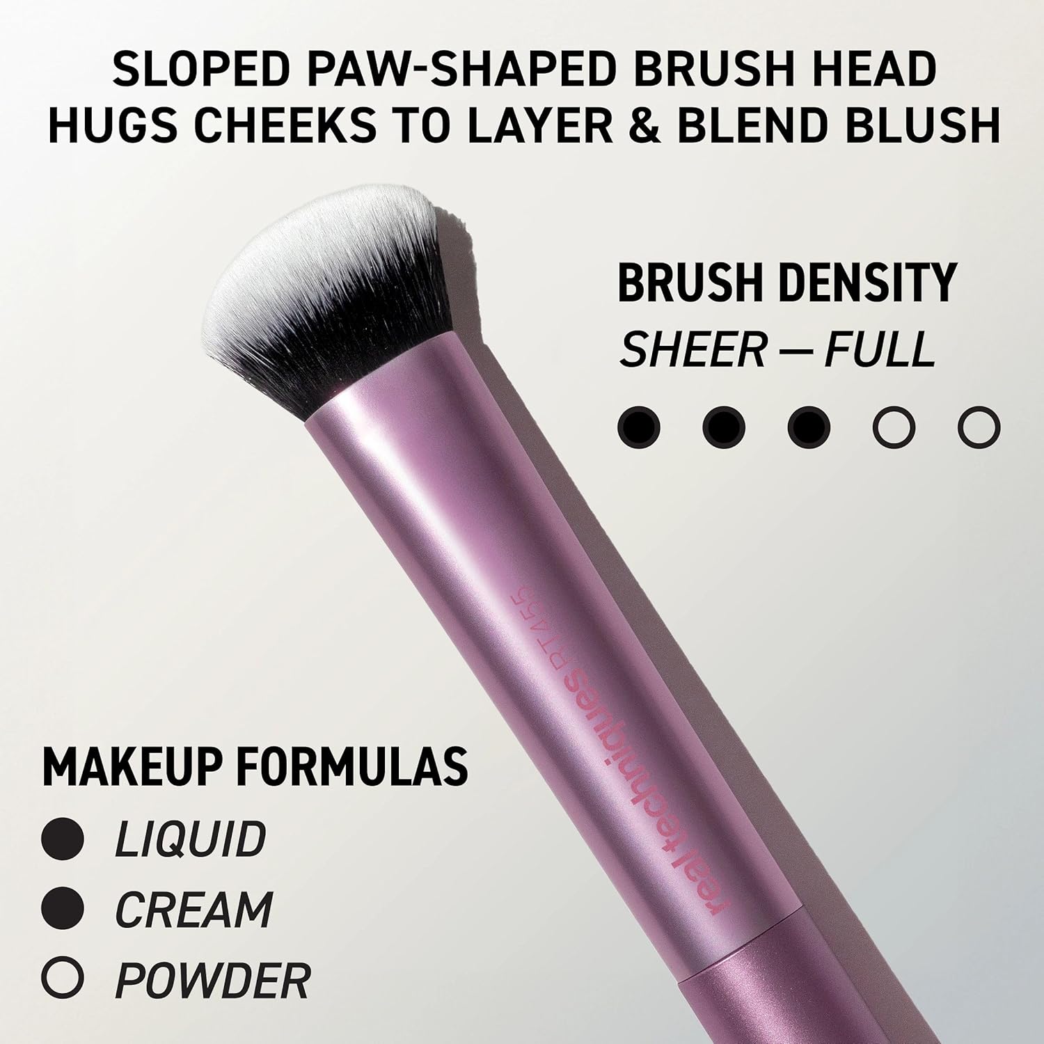 Real Techniques Big Blends Energy Brush + Dual-Sided Puff Kit, 6 Piece Face Makeup Brush & Puff Set for Foundation, Concealer, Powder & Blush, Travel Friendly, Cruelty-Free & Vegan - Image 5