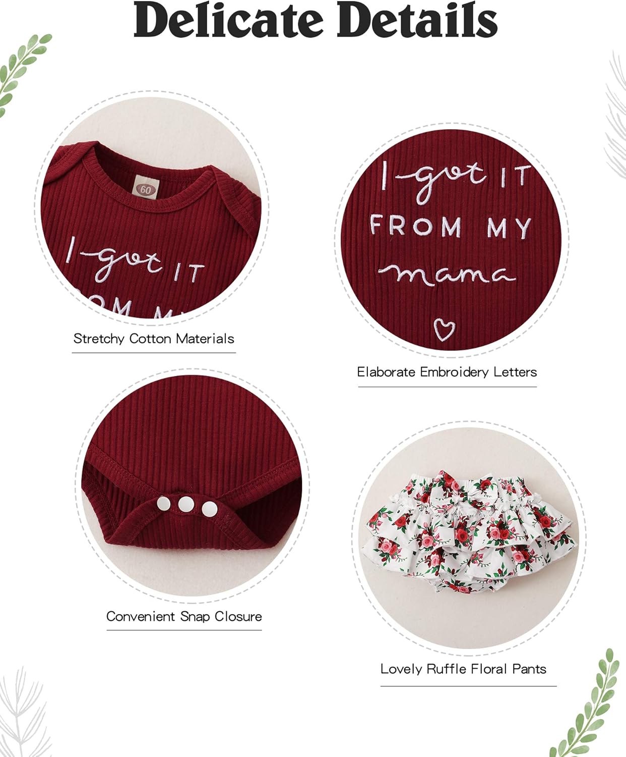 Mioglrie Newborn Infant Baby Girl Clothes Romper Shorts Set Floral Summer Outfits Cute Baby Clothes Girl - Image 4