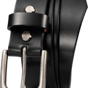 WOLFANT Men’s 1.5″ Top Full Grain Leather Belt in Gift Box,100% Italian Real Solid Leather