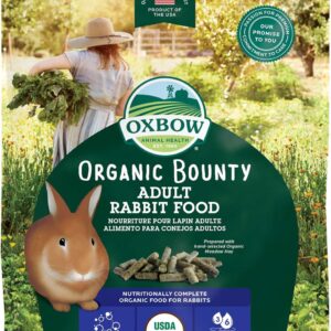 Oxbow Animal Health Organic Bounty Adult Rabbit Food – All Natural Rabbit Pellets – 3 lb.