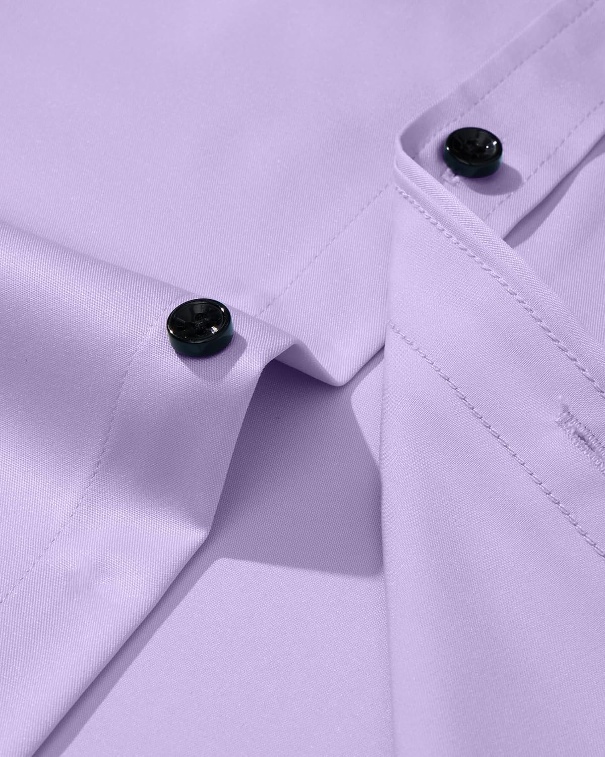 Alimens & Gentle Men's Dress Shirts Long Sleeve Wrinkle Free Stretch Business Casual Wedding Button Down Shirt - Image 4