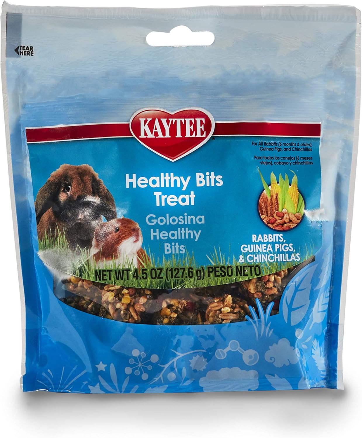 Kaytee Healthy Bits Treat Rabbit and Guinea Pig 4.5 oz - Image 2