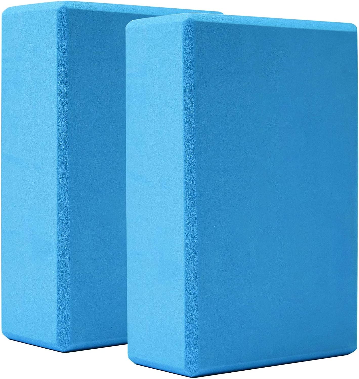 Yoga Blocks 9x6x3, 2 Pack High Density Yoga Brick Foam Blocks to Improve Strength, Flexibility and Balance, Light Weight and Non-Slip Surface, Pilates and Meditation (Gemstone Blue) - Image 2