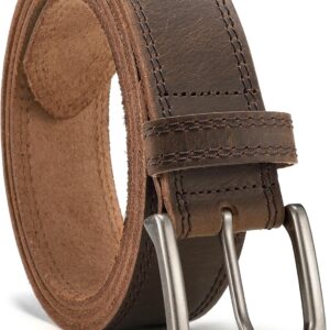 CHAOREN Full Grain Leather Belt for Men, Work Belts for Men Heavy Duty, Daily Wear for Jeans Pants
