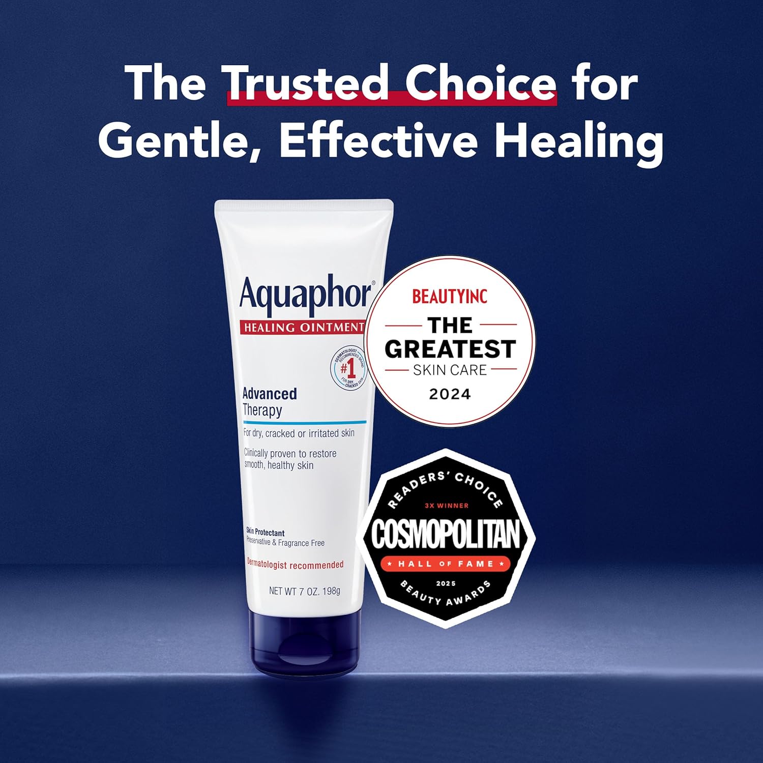 Aquaphor Healing Ointment Advanced Therapy Skin Protectant, Dry Skin Body Moisturizer, Mothers Day Gifts, 7 Oz Tube - Image 14