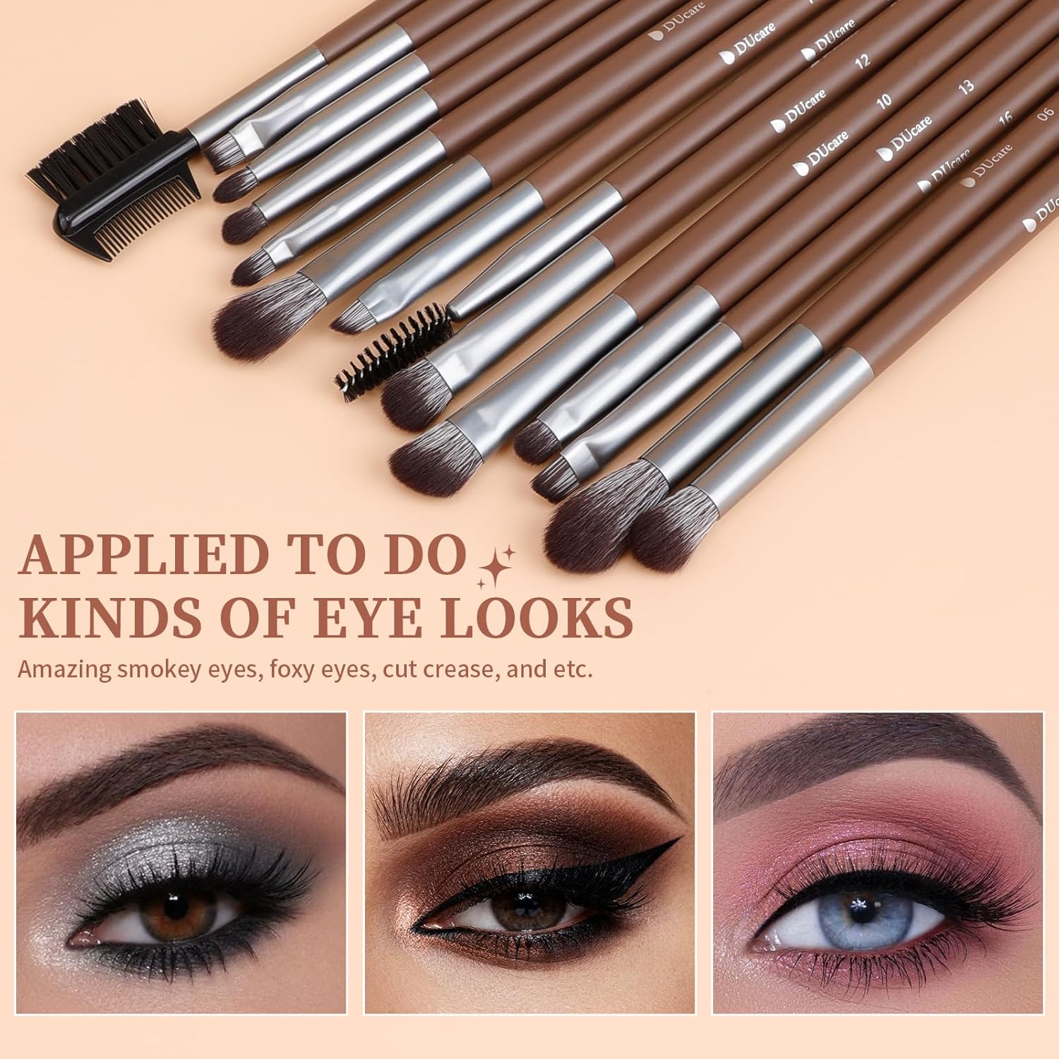 DUcare 22Pcs PRO Grade Makeup Brushes Professional with Bag 22Pcs Makeup Brush Set Premium Synthetic Kabuki Foundation Blending Brush Face Powder Blush Concealers Eye Shadows with Case - Image 6