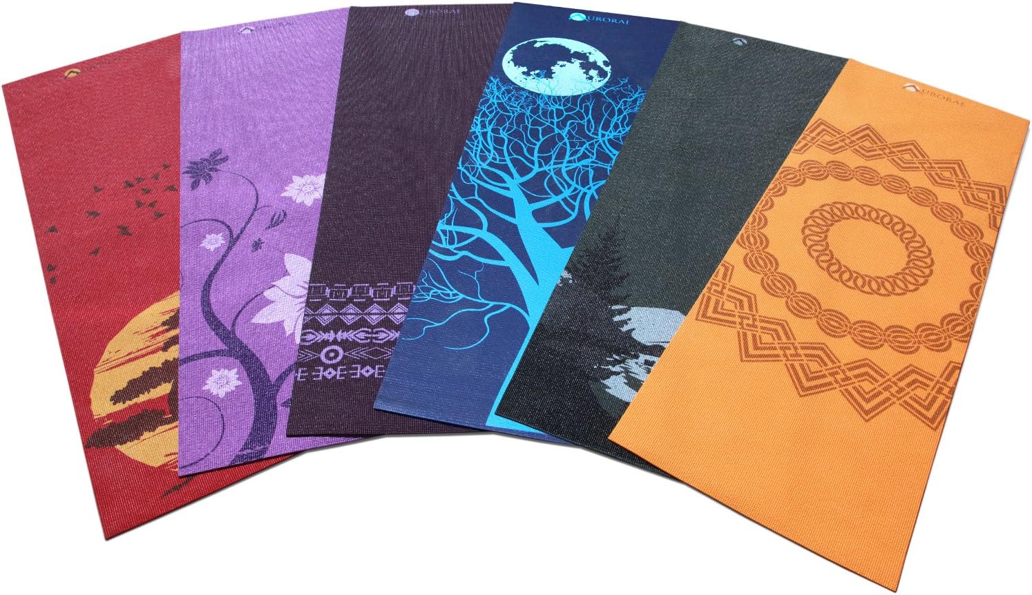 AURORAE Classic/Printed Extra Thick and Long Yoga Mat. Slip Free Rosin included - Image 5