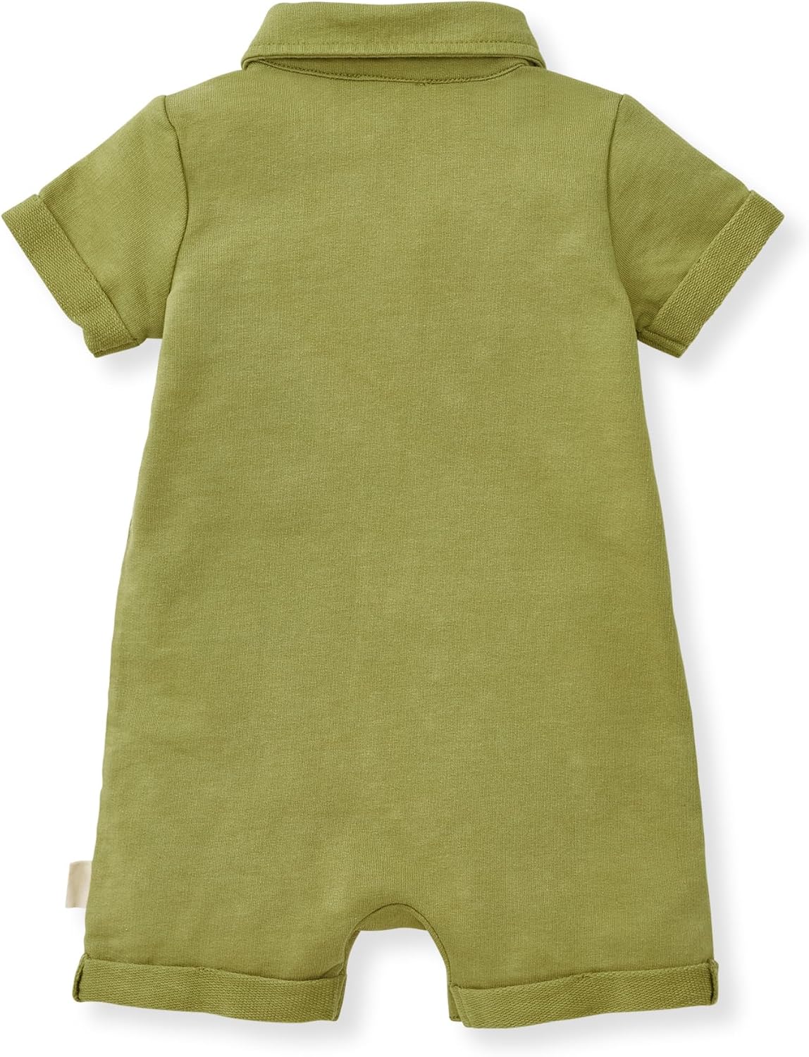 Burt's Bees Baby Boys Polo Romper, 100% Organic Cotton One-piece Shortall and Layette Set - Image 2