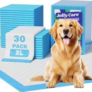 Extra Large Puppy Dog Pee Pads 28″ x 34″-30 Count, Super Absorbent Disposable Dog Training Pads, Quick Drying, Leak-Proof, Ultra Thick Potty Pads for Dogs, Puppies, Doggie, Cats, Rabbits