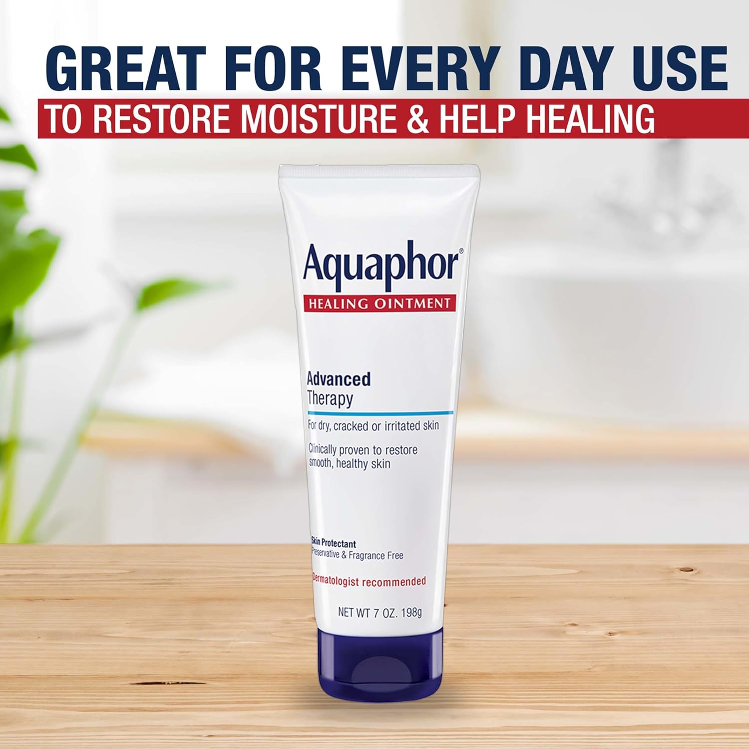 Aquaphor Healing Ointment Advanced Therapy Skin Protectant, Dry Skin Body Moisturizer, Mothers Day Gifts, 7 Oz Tube - Image 10