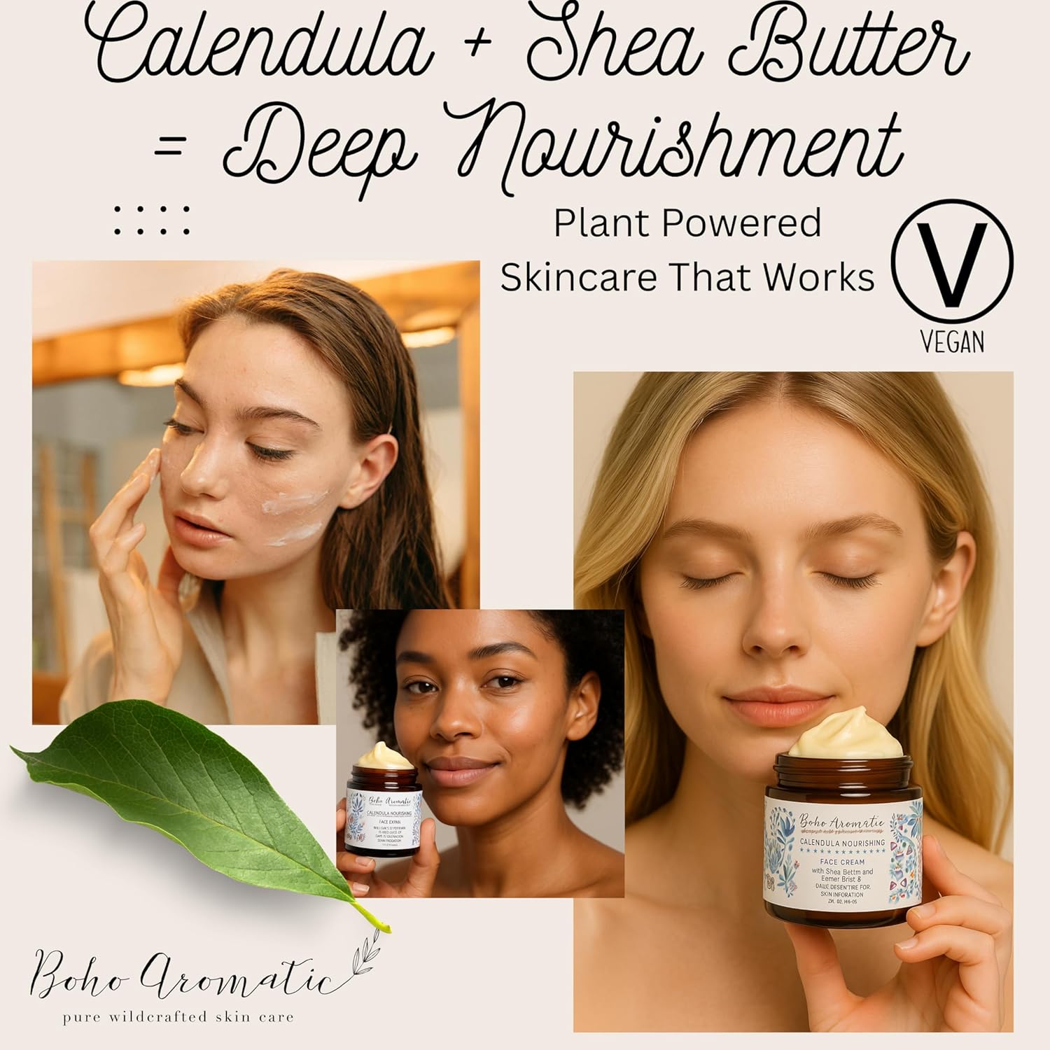 Calendula Nourishing Face Cream for Dry Skin, Natural & Organic Facial Cream, Hydrating and Moisturizing skin care product, Vegan Face Cream, calendula face cream, Facial Moisturizer - Image 4