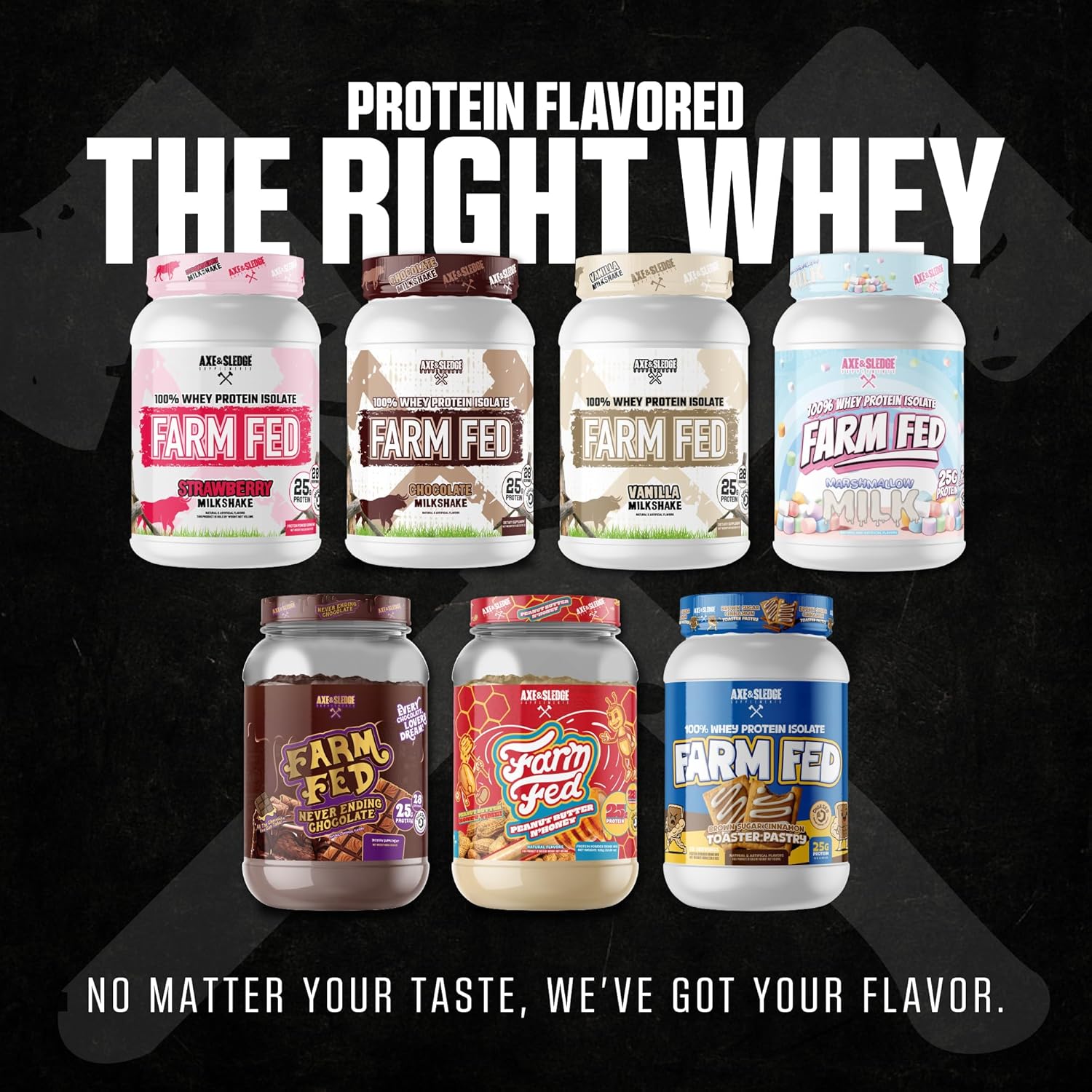 Axe & Sledge Farm Fed 100% Whey Protein Isolate | 25g Protein | Low Carb, Low Sugar, Soy Free, Gluten Free | Protein Powder for Men and Women | Keto | Made in the USA | 28 Servings, Marshmallow Milk - Image 8
