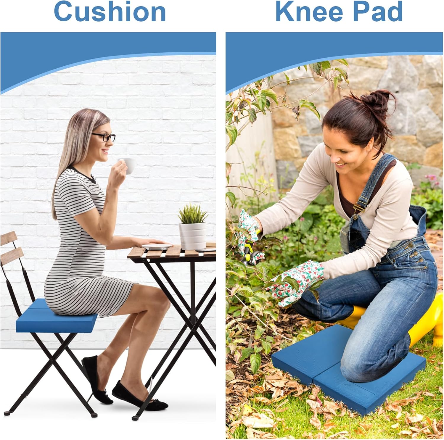 StrongTek 2-in-1 Non-Slip Balance Pad - High-Density Foam Cushion, Supportive Exercise Mat & Knee Pad for Core Training, Yoga, Pilates, Physical Therapy, Stability Training, Stretching, and Rehab - Image 6
