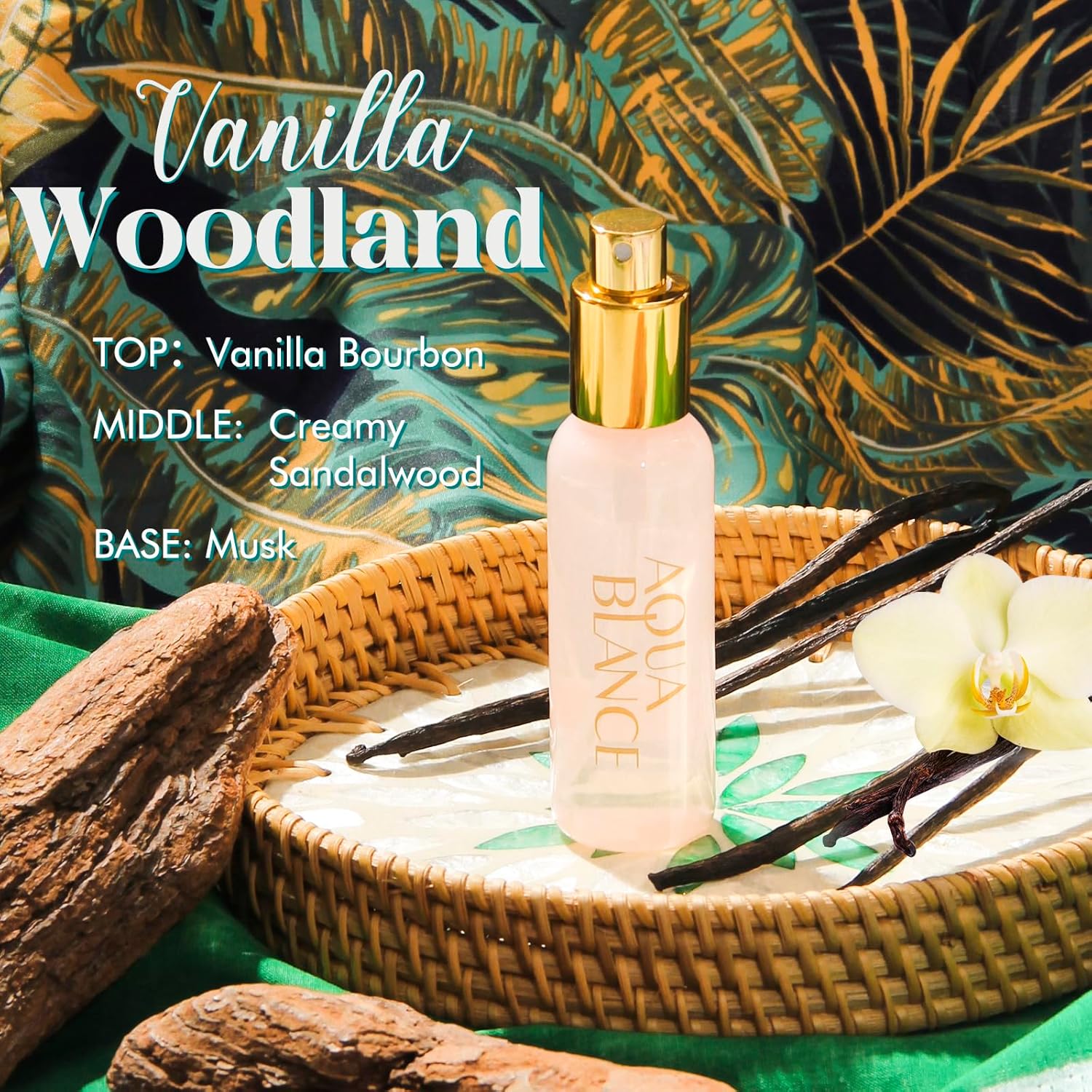 AQUA BLANCE Body Spray Set for Women, Each 60ml/2.1 FlOz, Travel Size Womens Fragrance Body Spray, Three Scents - Vanilla Woodland, Lavender, Jasmine Raspberry - Image 4
