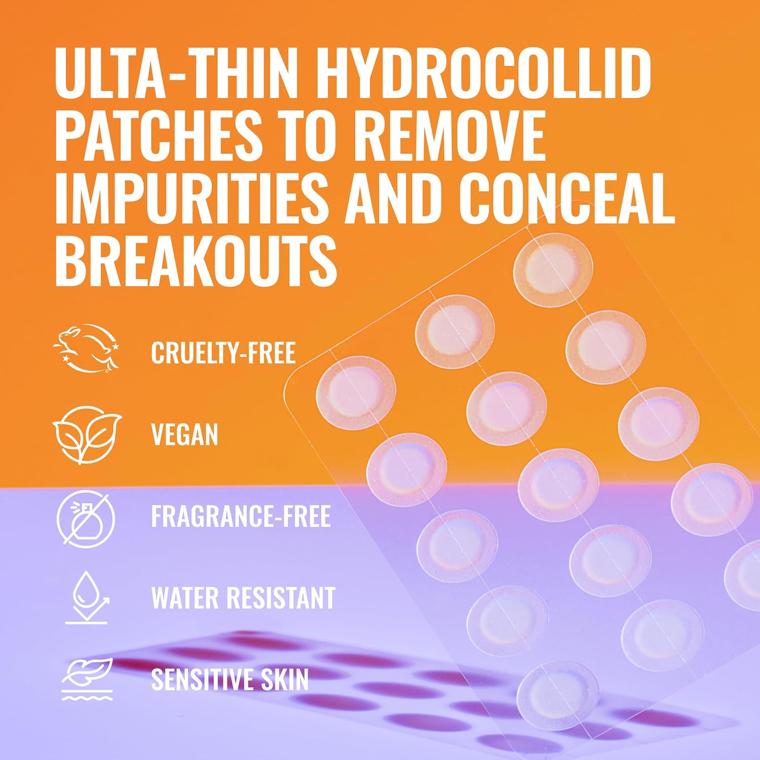 Good Molecules Pimple Patches for Face, 60 Pack – Ultra-Thin Hydrocolloid Acne & Zit Patches, Invisible Under Makeup, Clinically Tested Acne Spot Treatment - Image 4