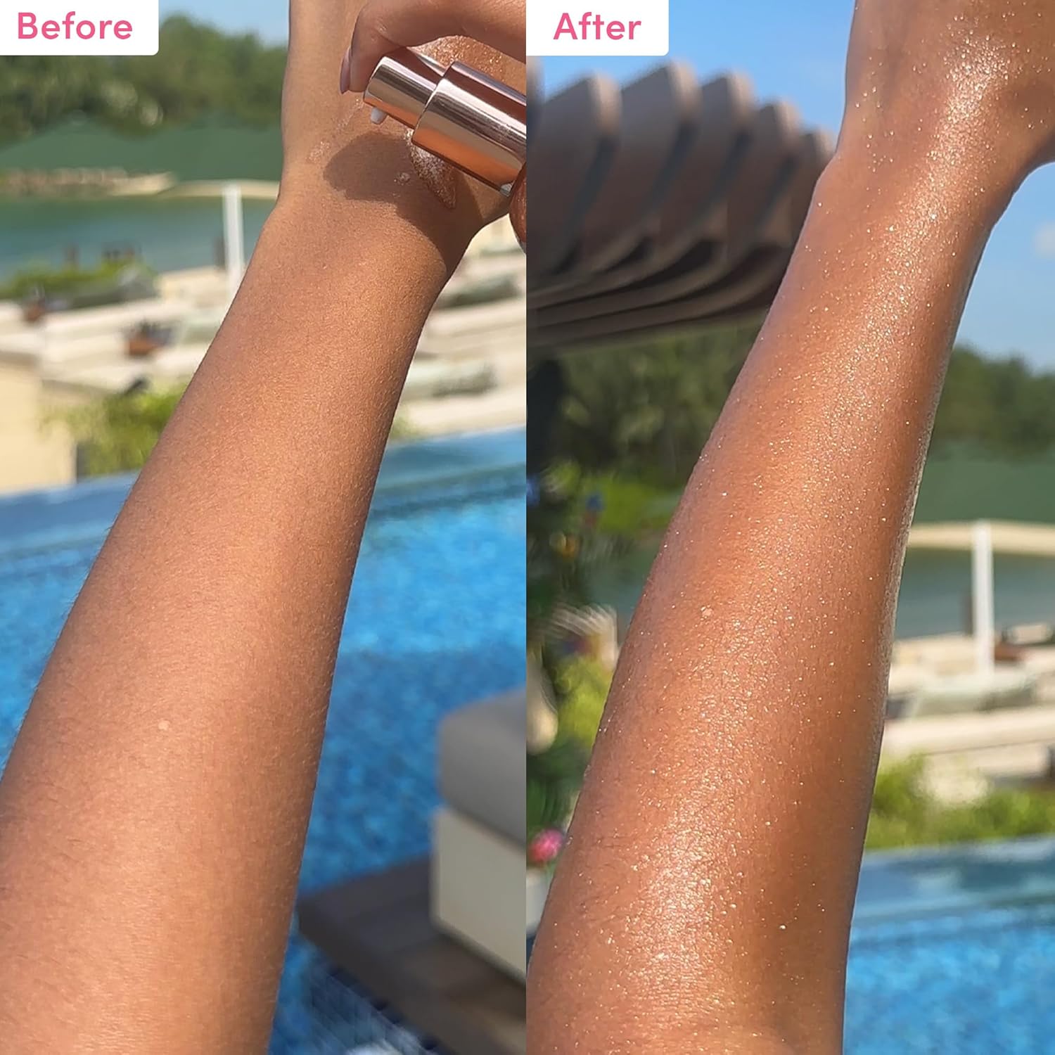 Coco & Eve Antioxidant Glow Shimmer Body Oil - Lightweight Skin Illuminator with Pearlescent Minerals, Natural Glitter, Antioxidants for Shimmering, Moisturizing and Healthy Glow (3.38 Fl Oz) - Image 5