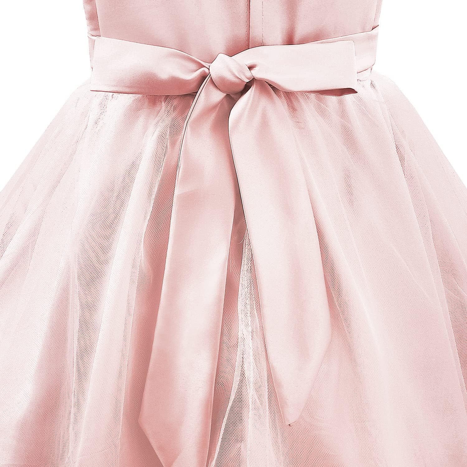 Acecharming Girls Dresses Sequin Flower Girls Party Dress Bridesmaid Ball Gown Wedding Tulle 3-10 Years - Image 5