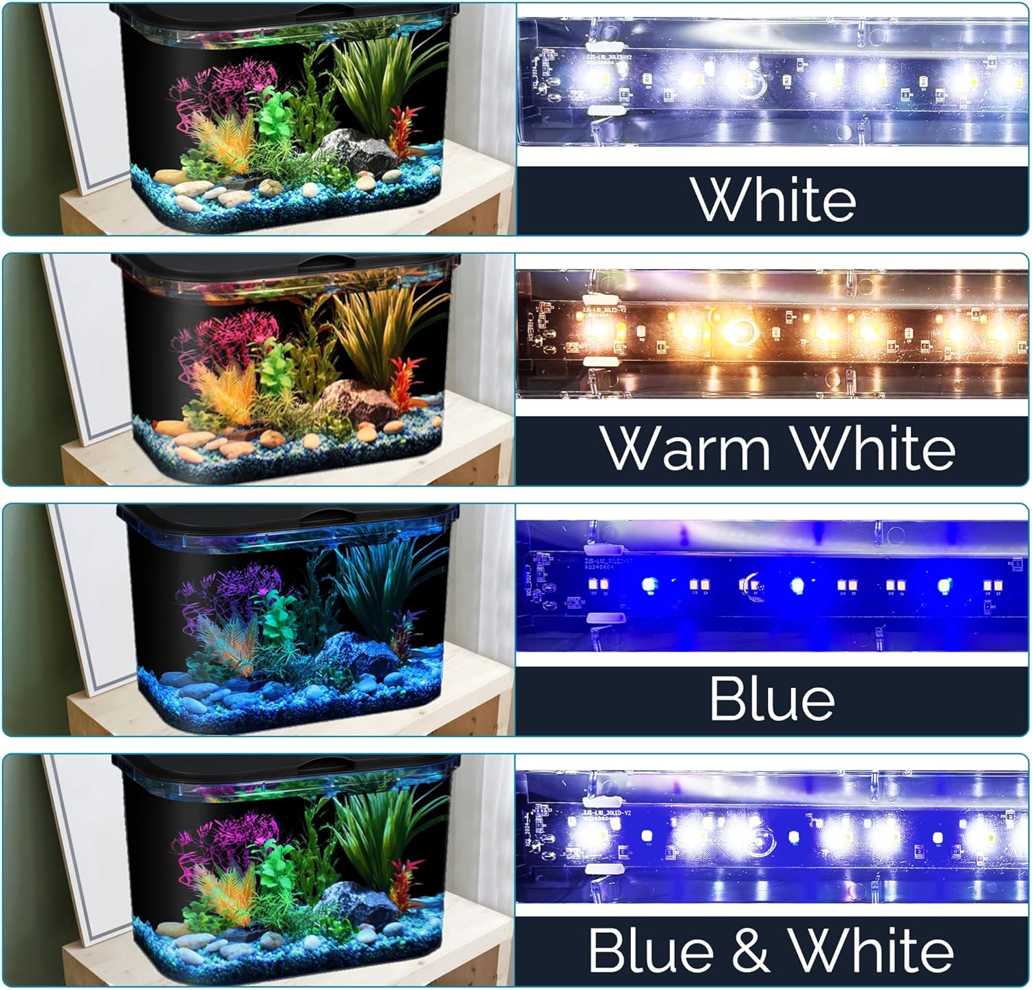 Koller Products 5-Gallon Aquarium Kit with LED Lighting and Power Filter, Ideal for a Variety of Tropical Fish - Image 3