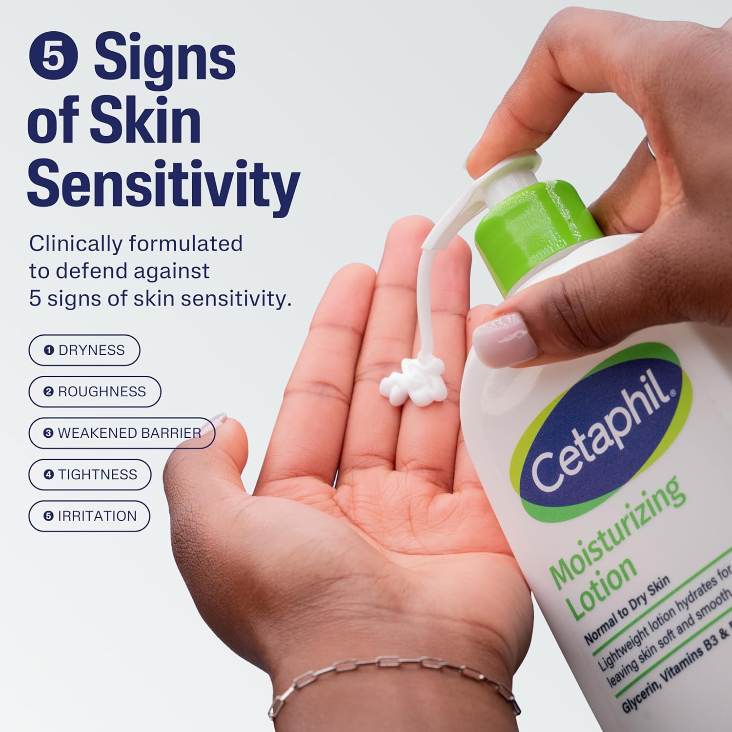 Cetaphil Face & Body Moisturizer, Hydrating Moisturizing Lotion for All Skin Types, Suitable for Sensitive Skin, NEW 20 oz, Fragrance Free, Hypoallergenic, Non-Comedogenic - Image 2