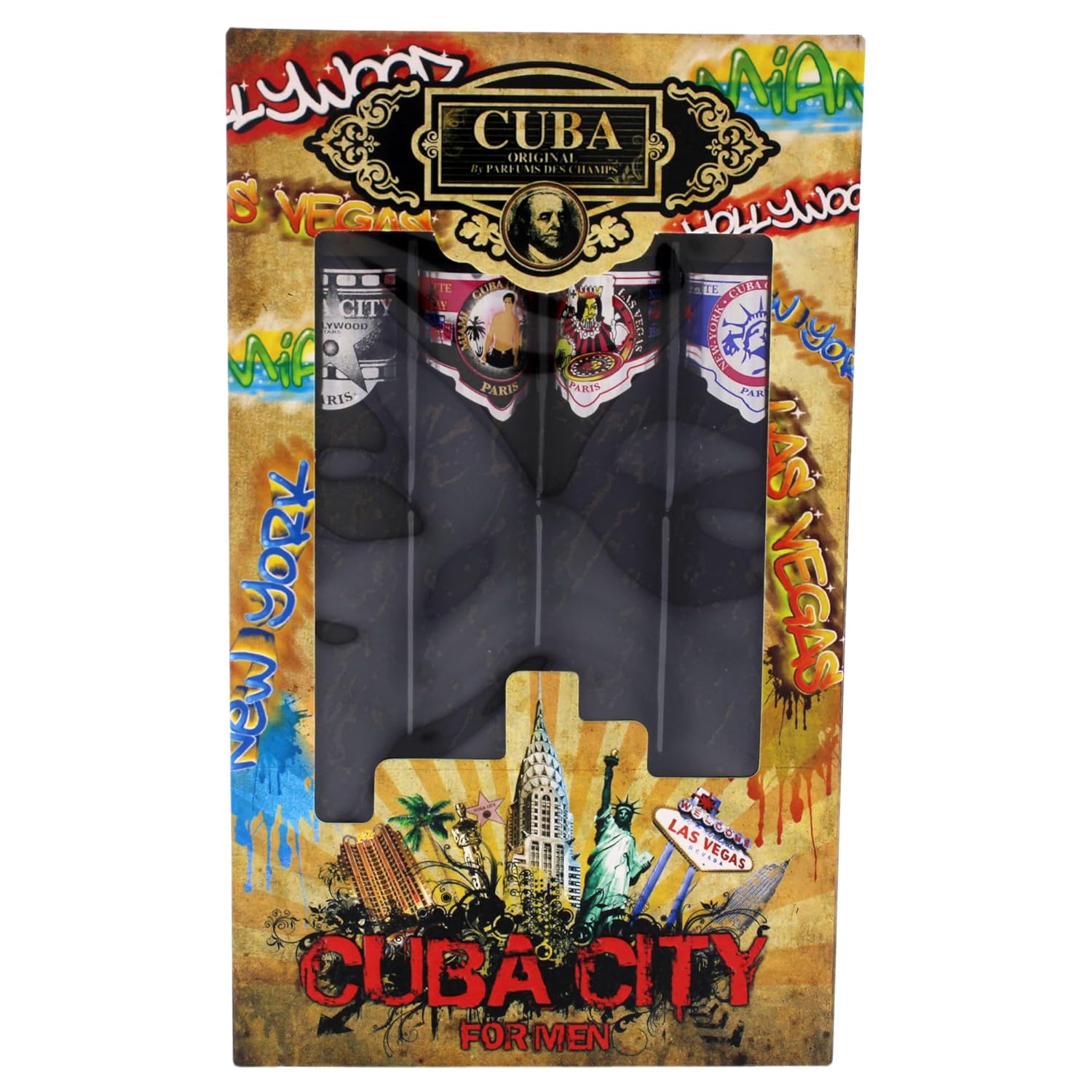 Cuba City 4-Piece Set for Men, (Hollywood + Vegas + Miami + New York) - Image 5