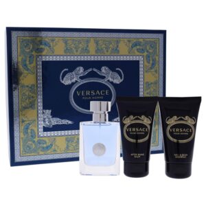 Versace POUR HOMME 3 PCS SET:(1.7 EDT SP + 1.7 SH + 1.7 B/W)