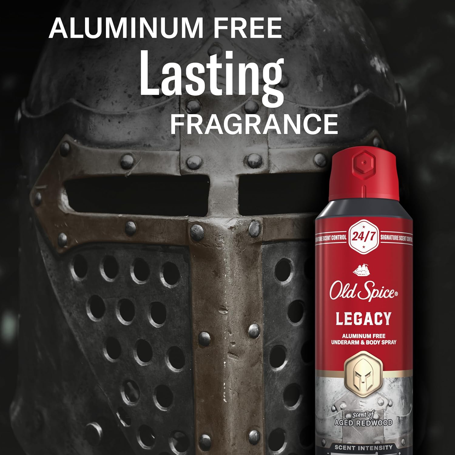 Old Spice Aluminum Free Body Spray for Men, 24/7 Signature Scent & Lasting Freshness, All-Day Odor Protection, Easy Application, Legacy with Coconut, Pine & Cedar Scent, 5.1 oz - Image 6
