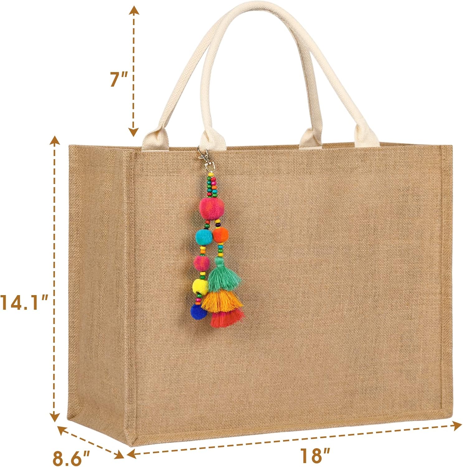 Trifabricy Beach Bag, Large Beach Bag for Women, Woven Straw Beach Tote Bag Waterproof, Weaving Swim Gym Shopping Travel Bag - Image 4
