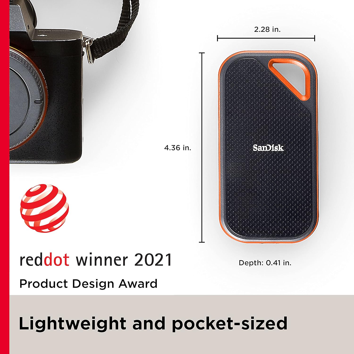 SANDISK 4TB Extreme PRO Portable SSD - Up to 2000MB/s - USB-C, USB 3.2 Gen 2x2, IP65 Water and Dust Resistance, Updated Firmware - External Solid State Drive - SDSSDE81-4T00-G25,Black - Image 3