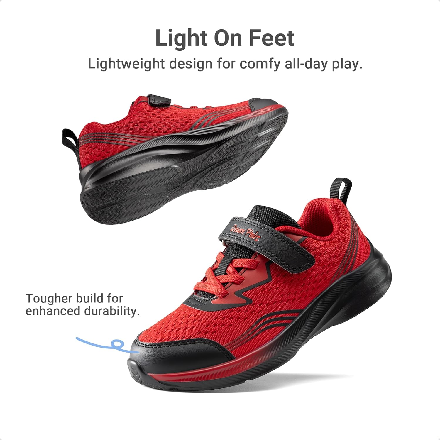 DREAM PAIRS Boys Girls Shoes Kids Tennis Sneakers Athletic Running Walking School Gym Lightweight Footwear for Little/Big Kid - Image 3