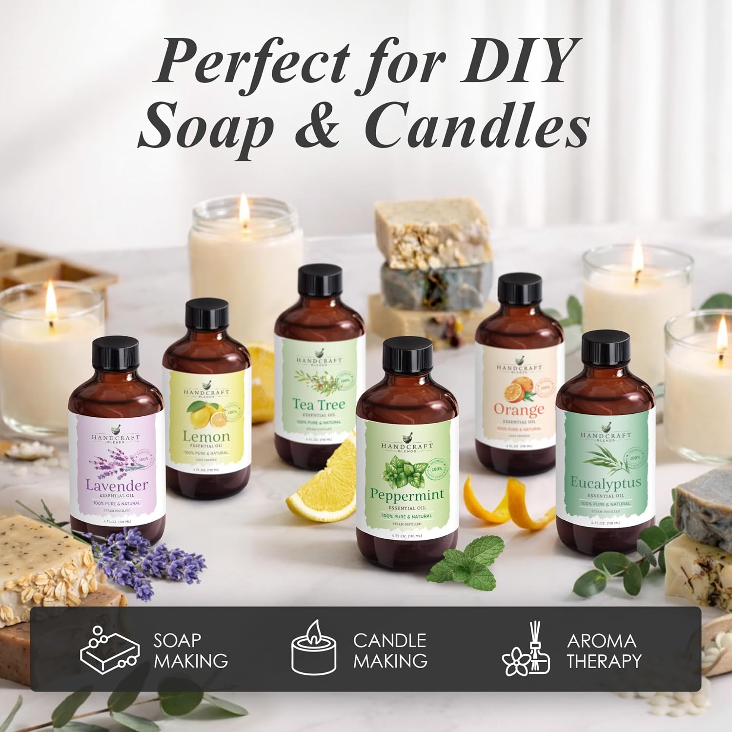 Handcraft Blends Eucalyptus Essential Oil – Huge 4 Fl Oz – 100% Pure and Natural – Premium Grade Essential Oil for Diffuser and Aromatherapy, Skin, Massage, Candle and Soap Making Fragrance - Image 5