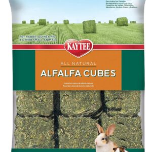 Kaytee Alfalfa Cubes for Rabbits, Guinea Pigs, and Other Small Animals, 15 oz