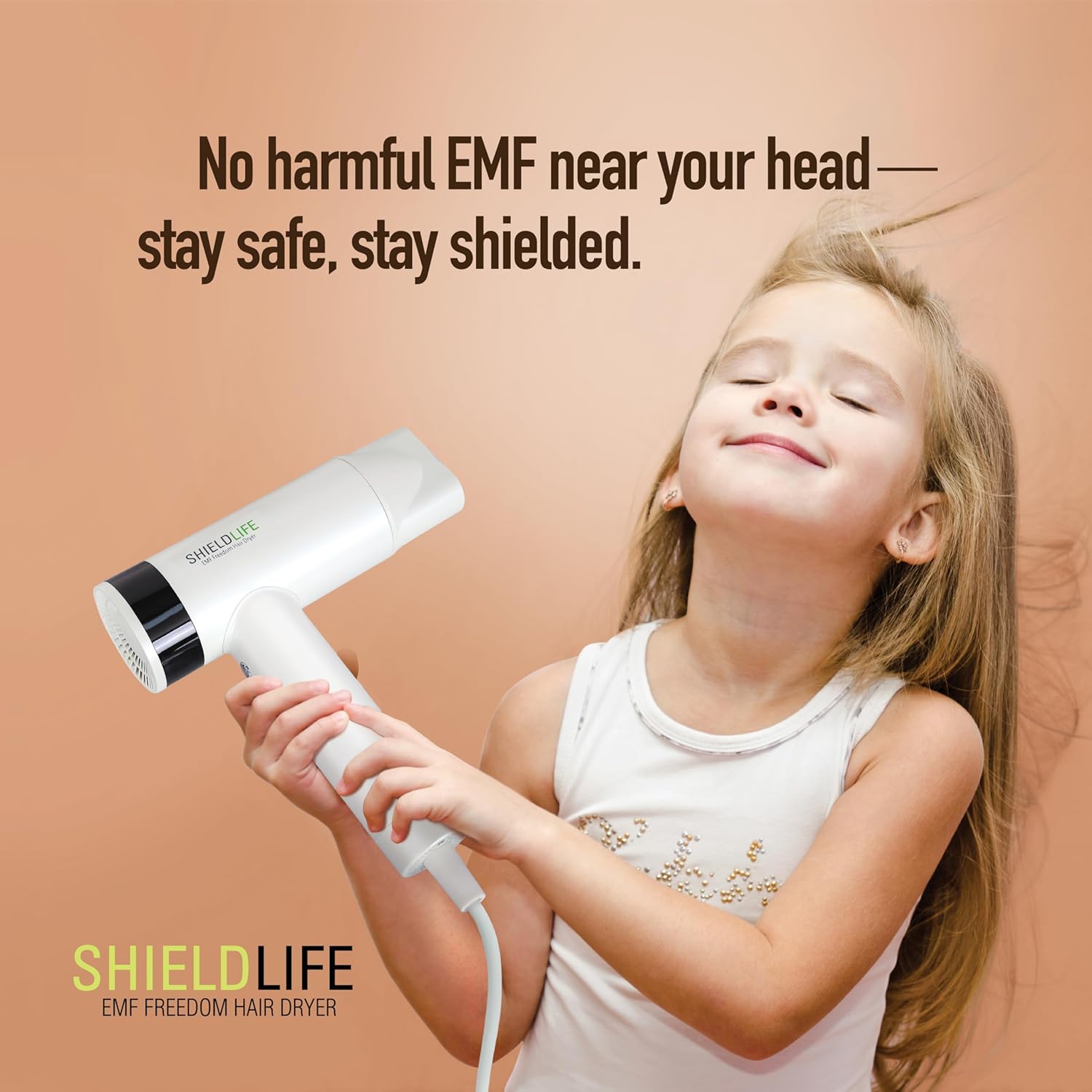 Fast Drying Ionic Hair Dryer, 99% EMF Blocking, 110,000 RPM High-Speed Motor, 1500W Powerful Airflow, Lightweight & Quiet, Magnetic Nozzle, 3 Heat & 3 Speed Settings – Shield Life - Image 7