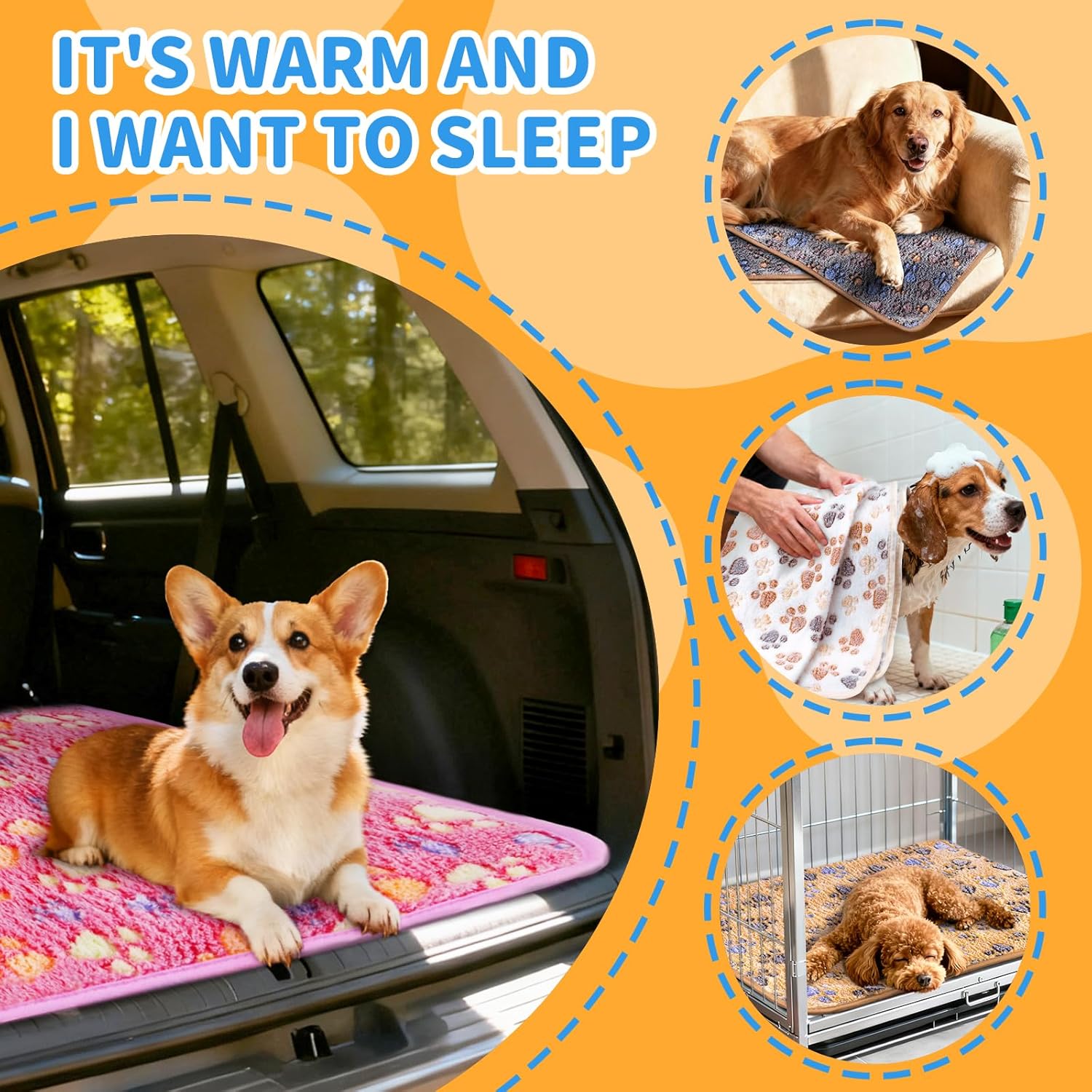 8Pack Soft Guinea Pig Bedding Blankets Washable Small Animal Fleece Cage Liners Reusable Pet Pee Pad Sleep Mat Pad Cover for Hamster Chinchilla Rabbit Hedgehog Dog Cat Essentials (20×30 Inch) - Image 6